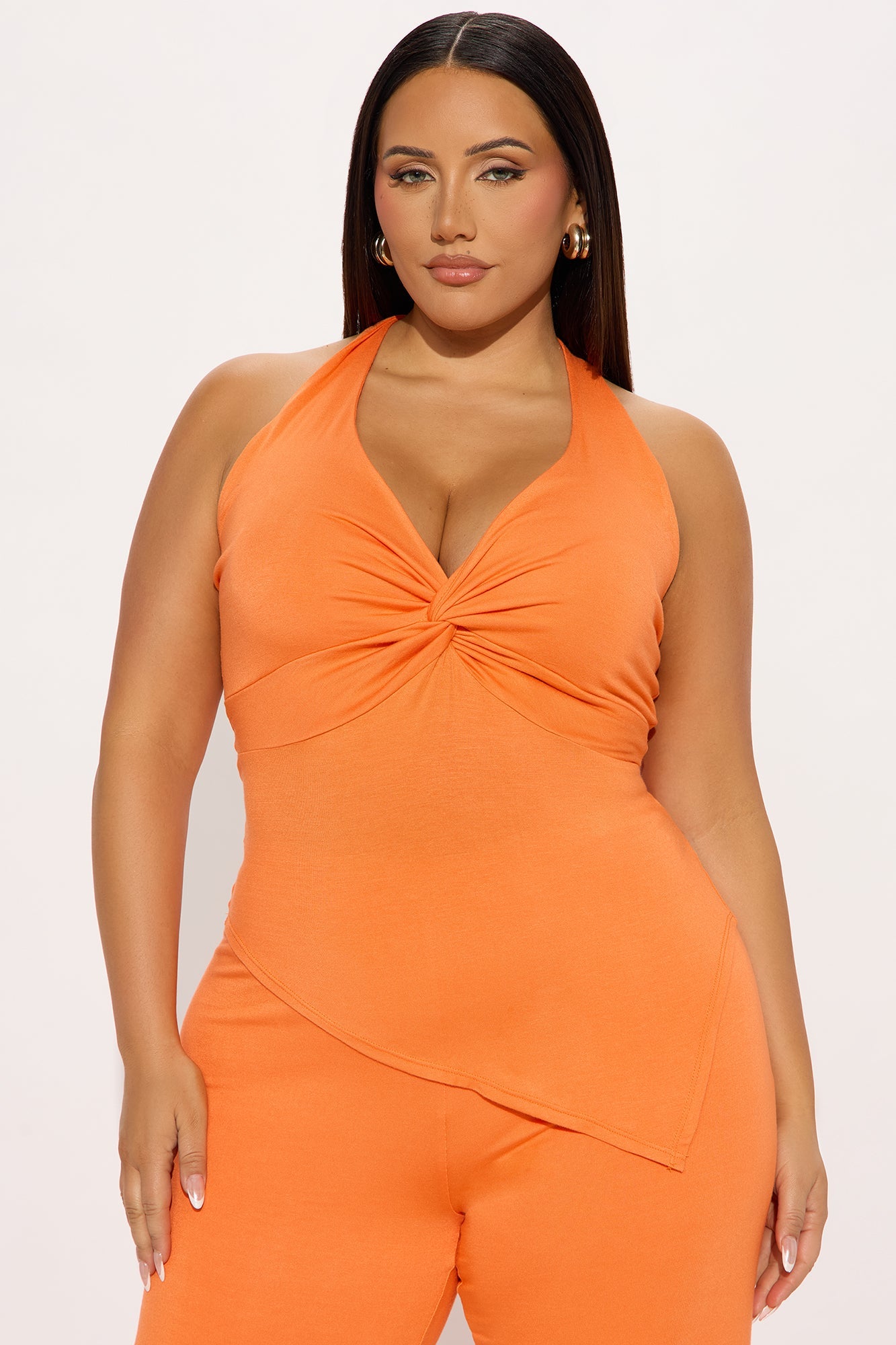 Harper Halter Pant Set - Orange