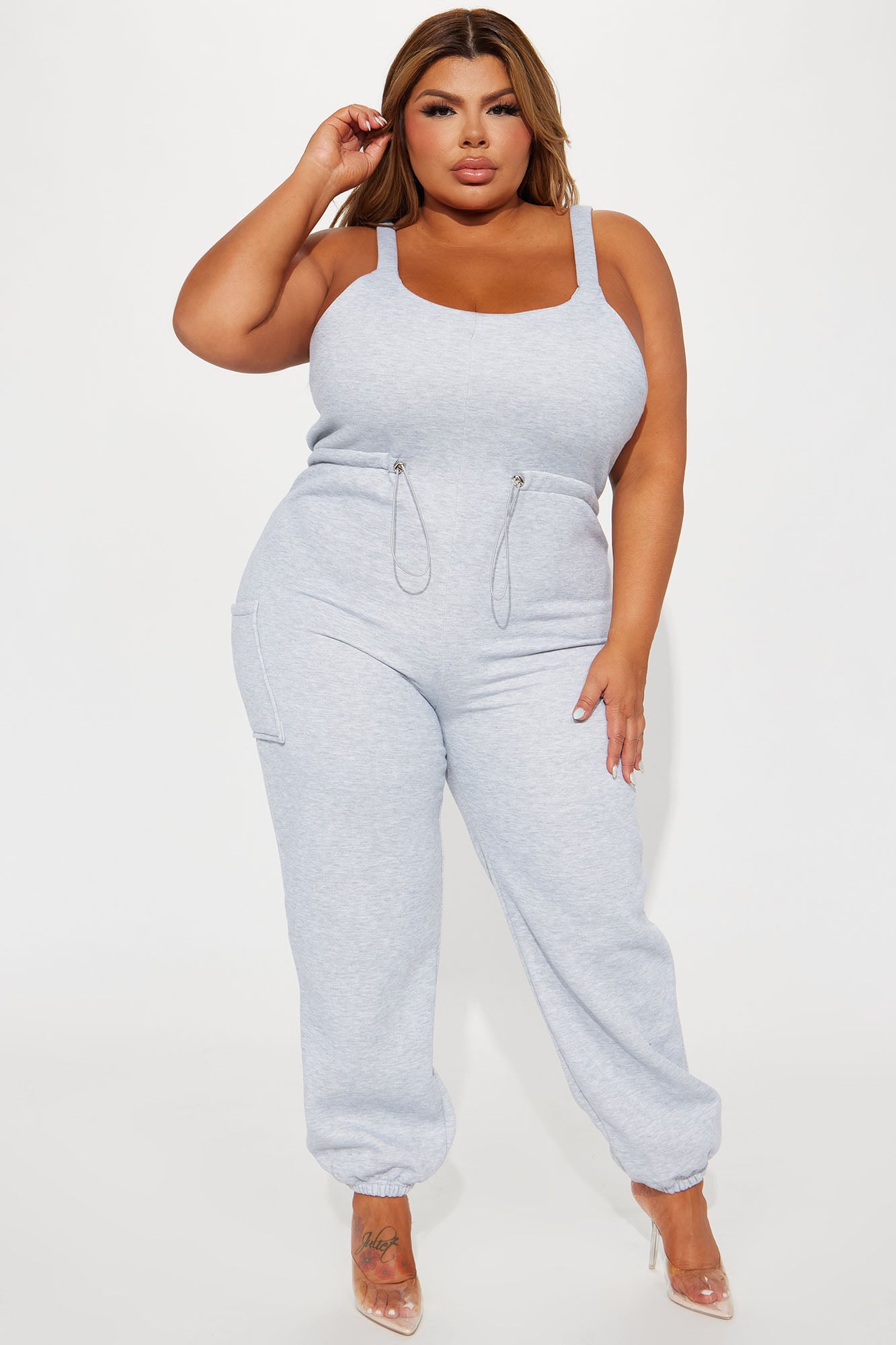 Felicia Cozy Jumpsuit - Heather Grey