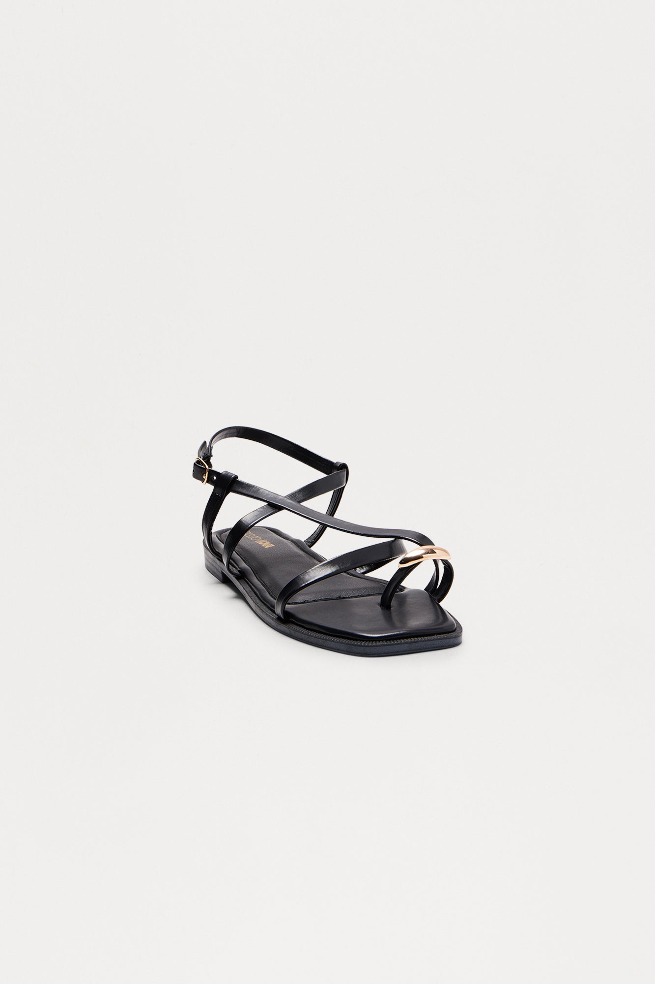 Solstice Toe Ring Sandals - Black