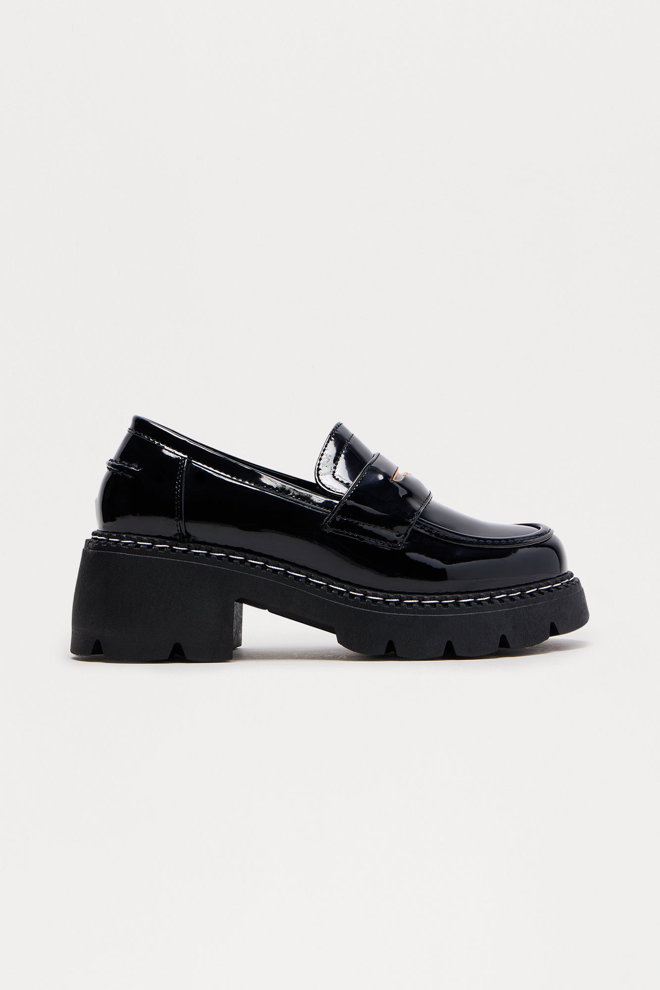 Stanford Platform Loafers - Black