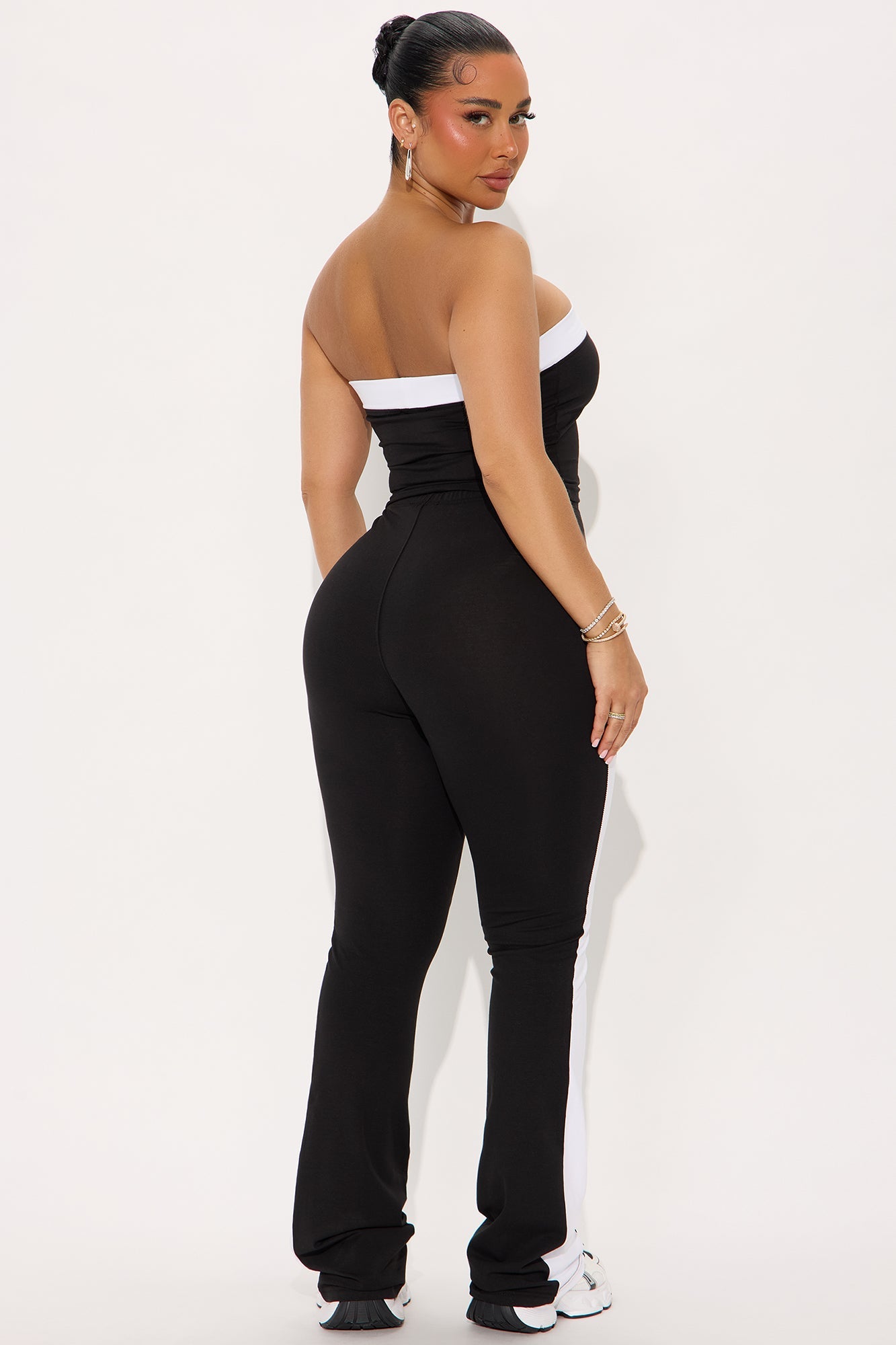 On The Move Pant Set - Black/White