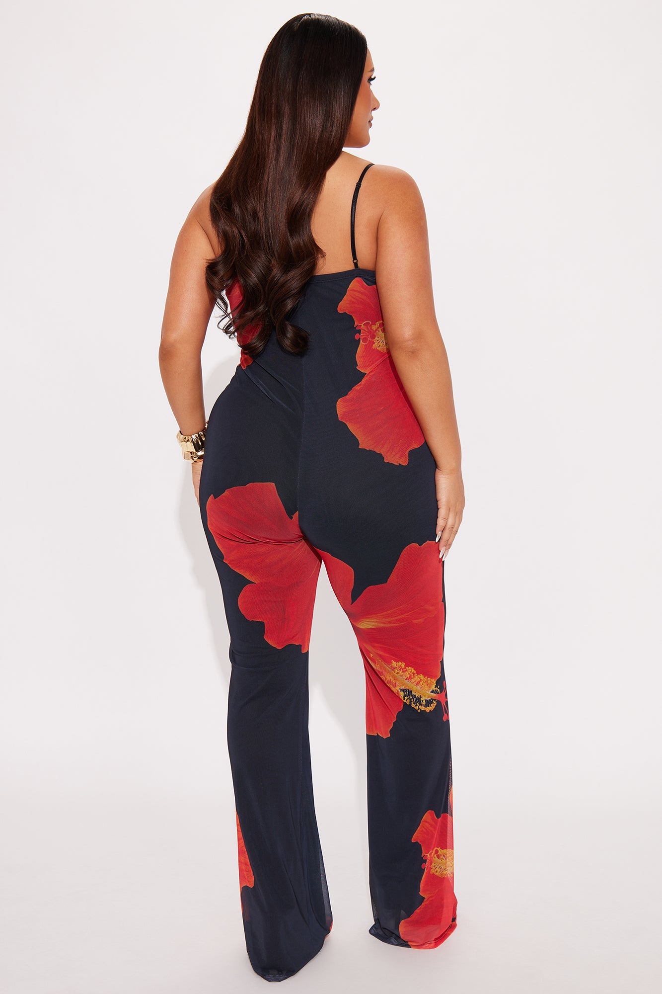 Resort Ready Mesh Jumpsuit - Black/combo