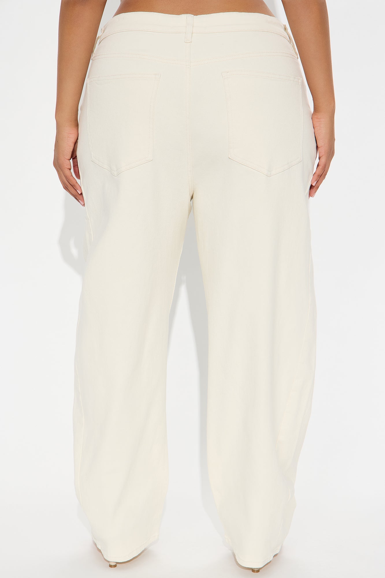 Allegra Barrel Pant - Cream