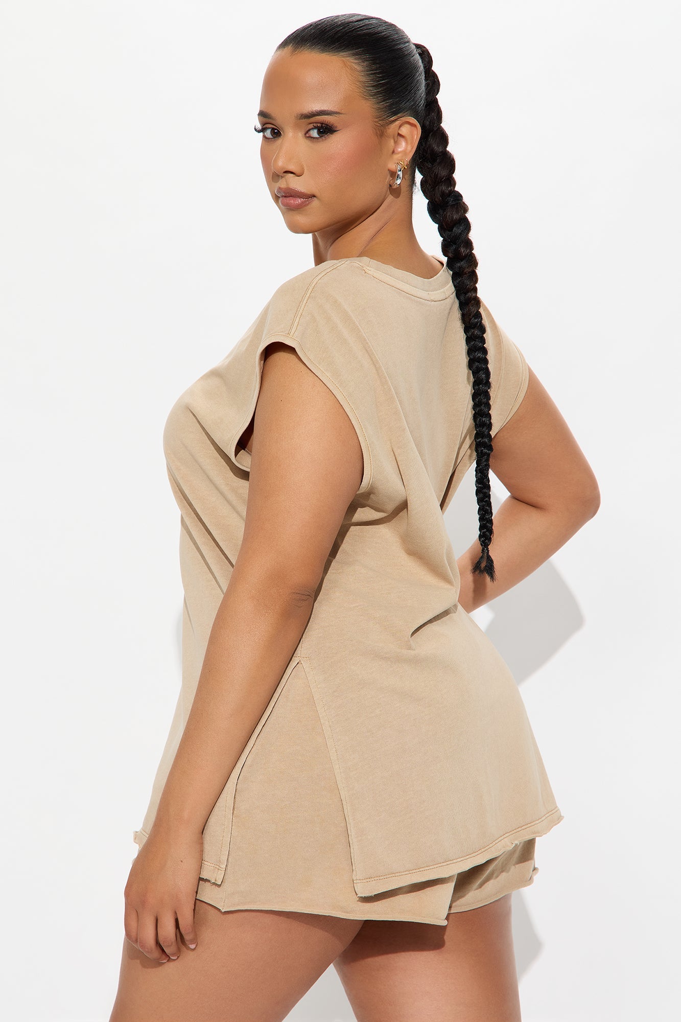 Get Ready With Me Short Set - Taupe