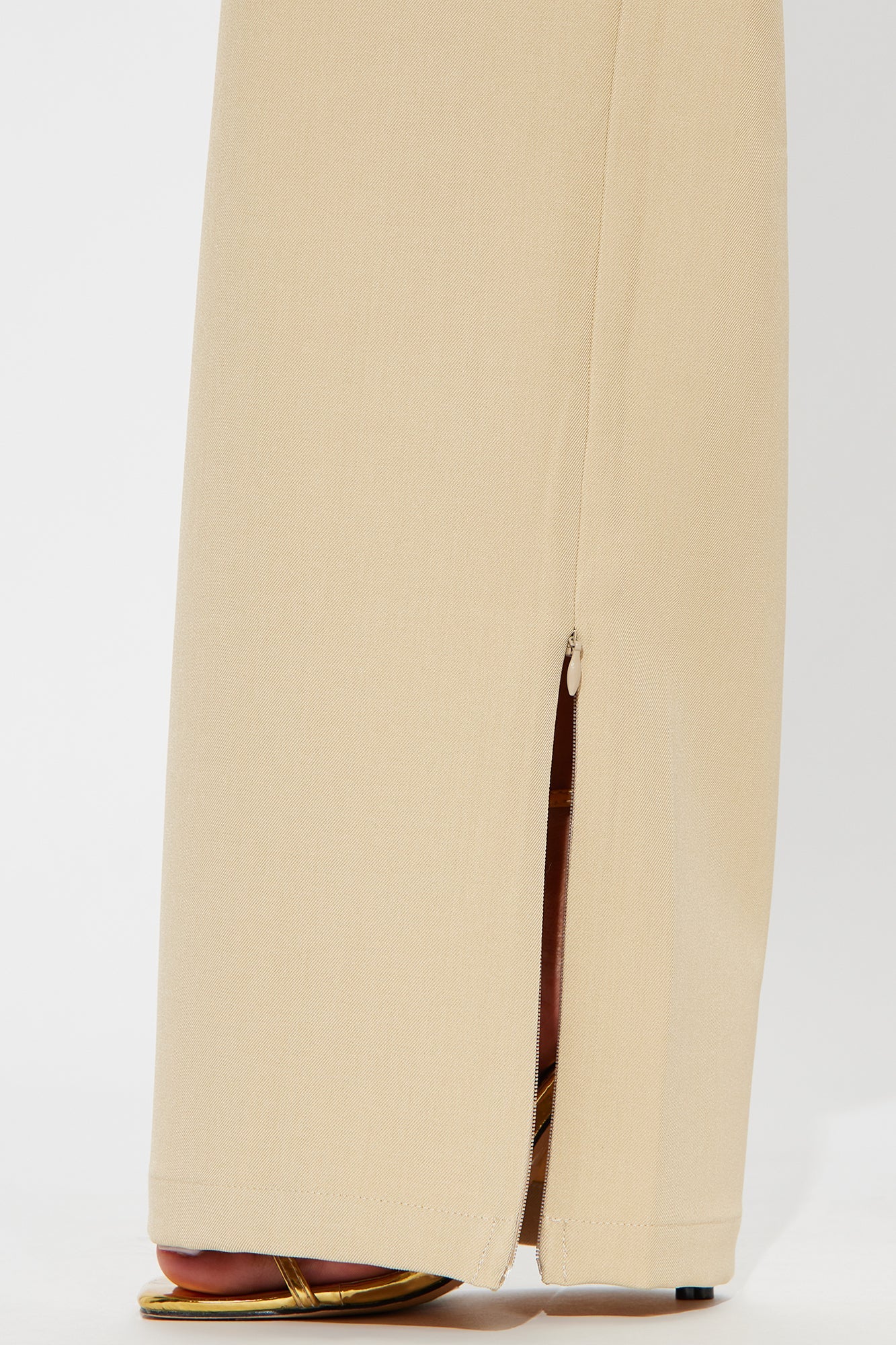 Camryn Wide Leg Trouser Pant - Khaki