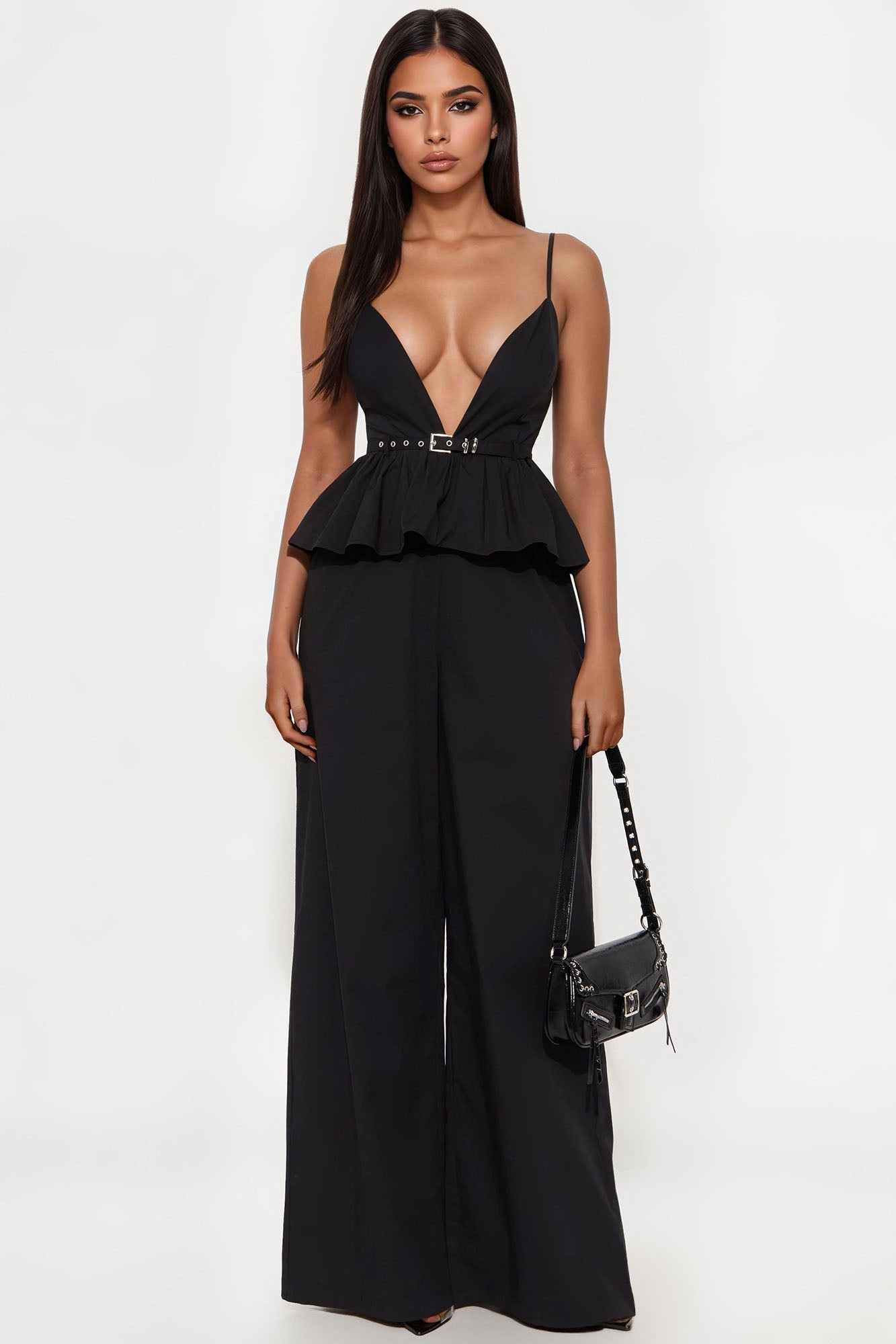 Unspoken Love Jumpsuit - Black