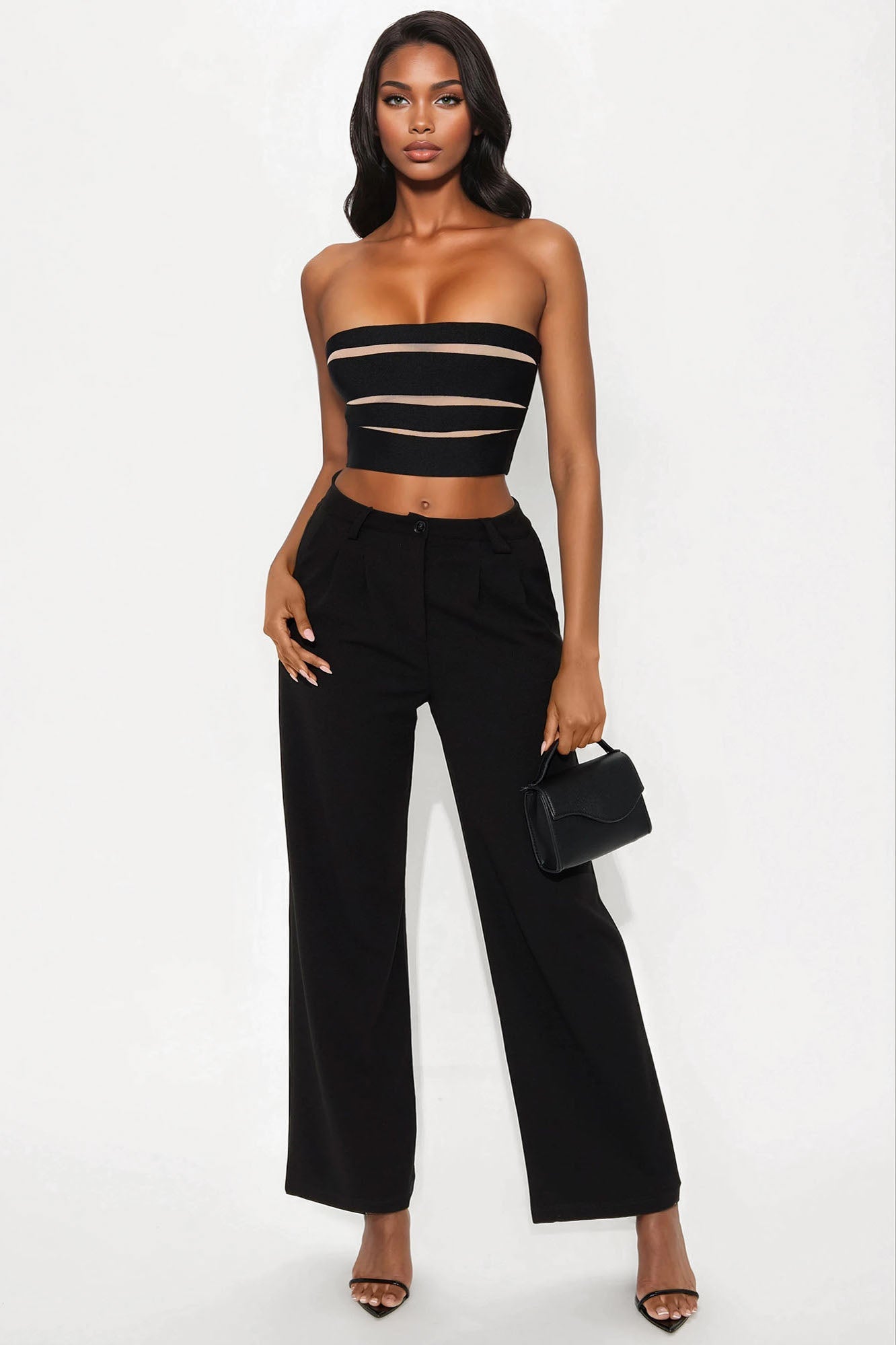 Ravina Bandage Tube Top - Black