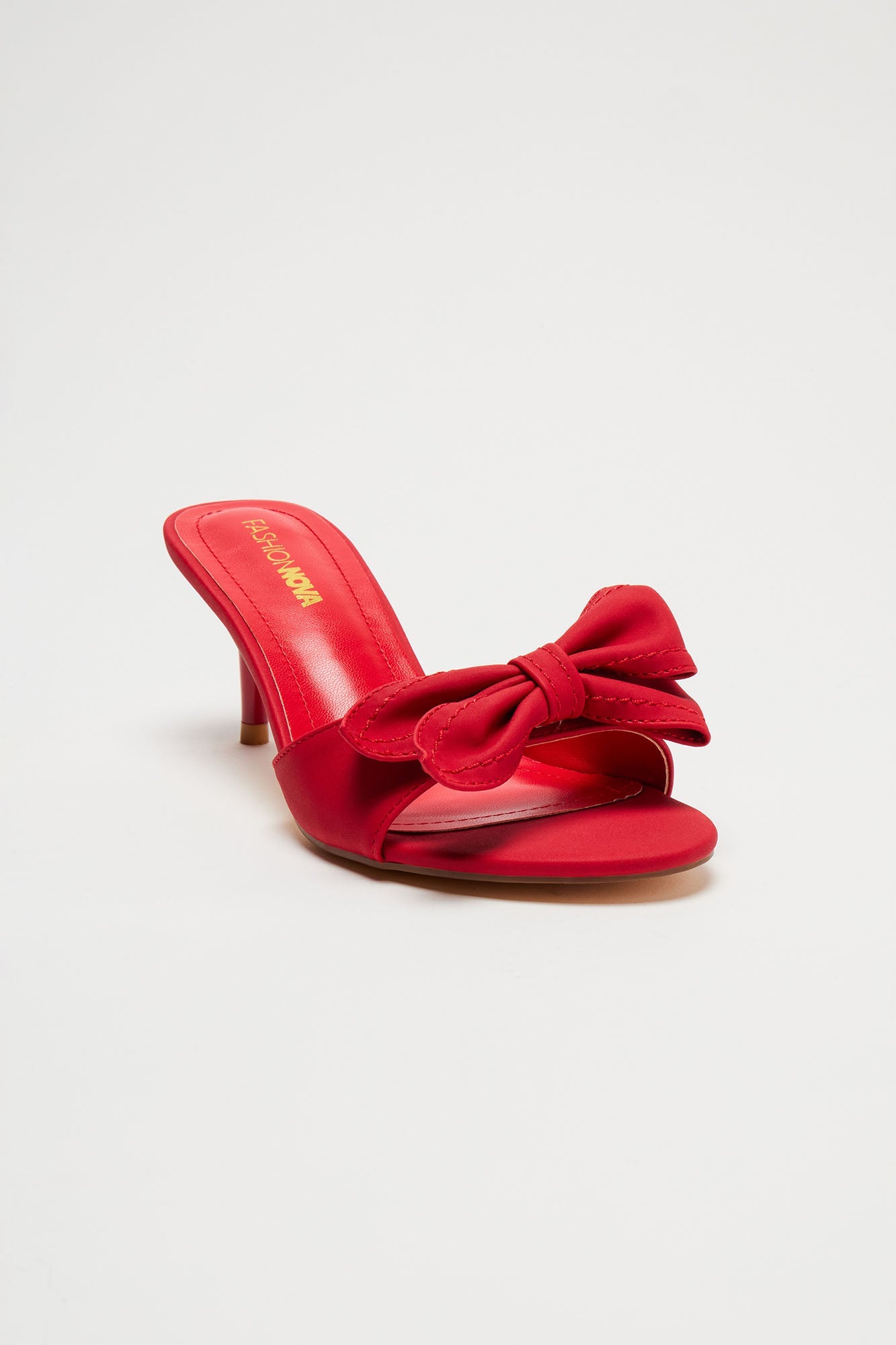 Lets Meet Later Kitten Heels - Red