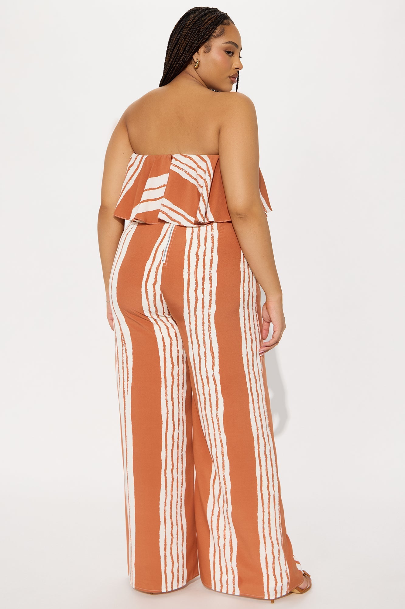 Santorini Crush Jumpsuit - Rust/combo