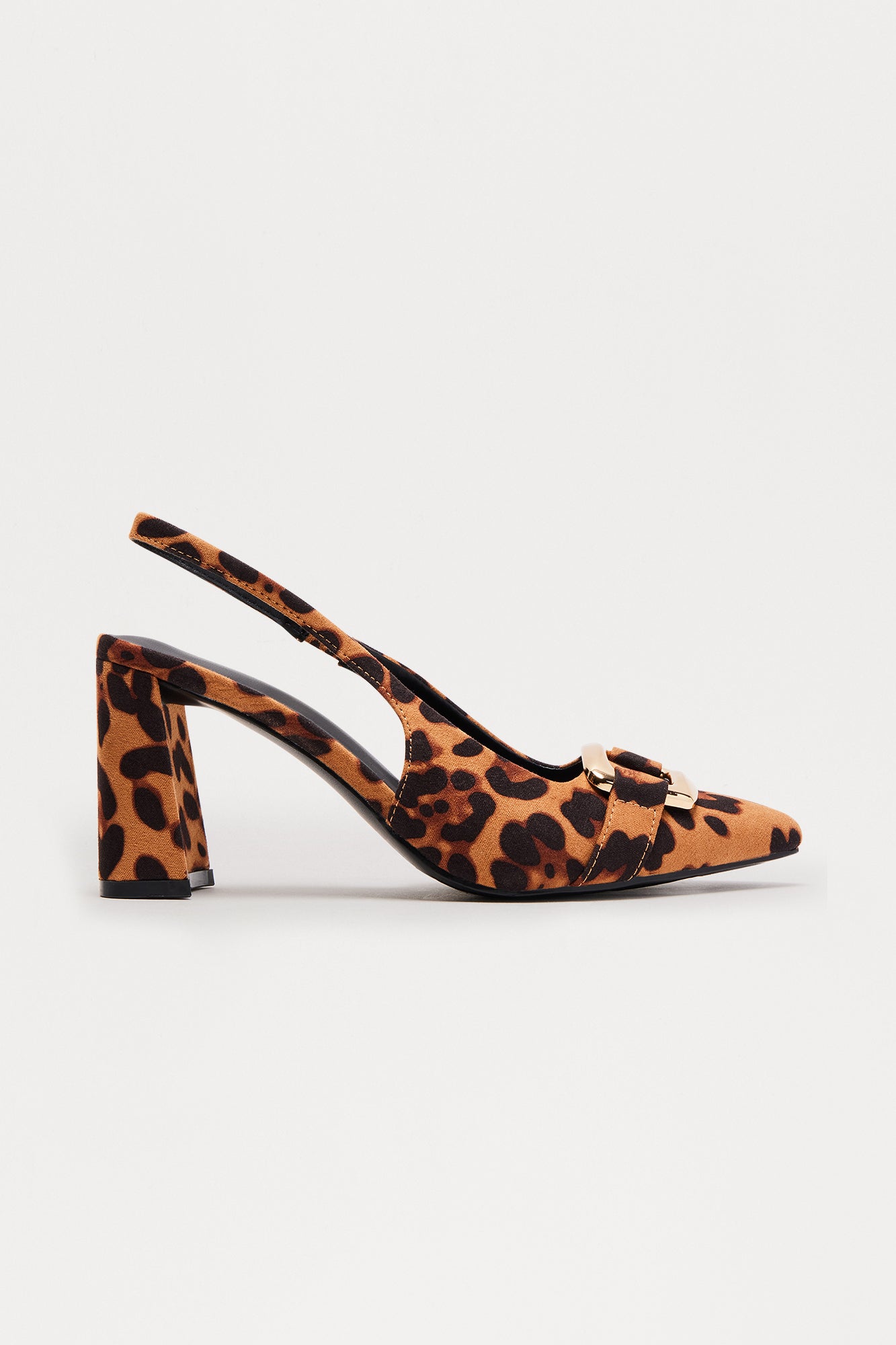 Nevie Hardware Slingback Pumps - Leopard