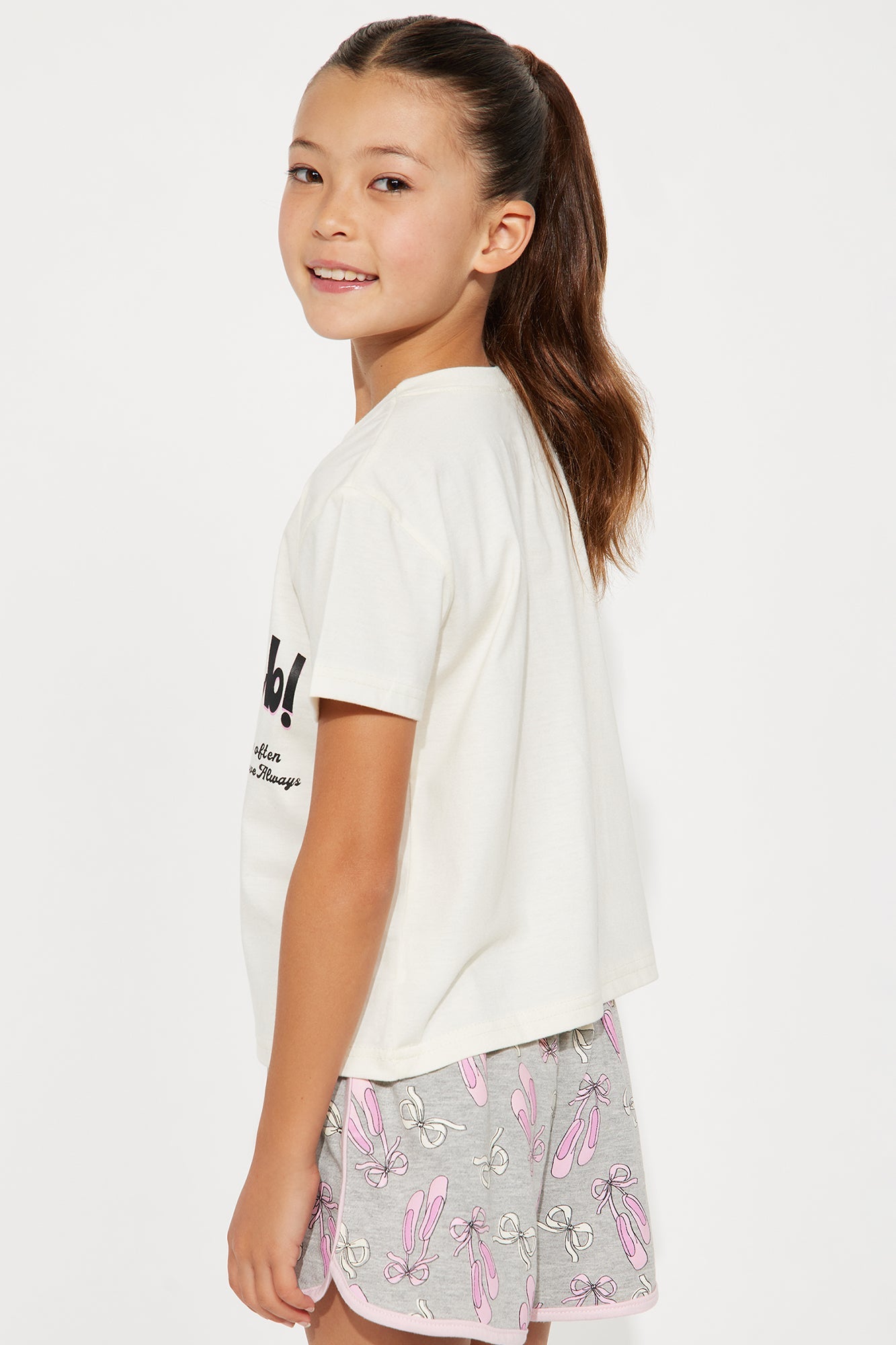Mini New York Ballet Club Short Set - Ivory/combo