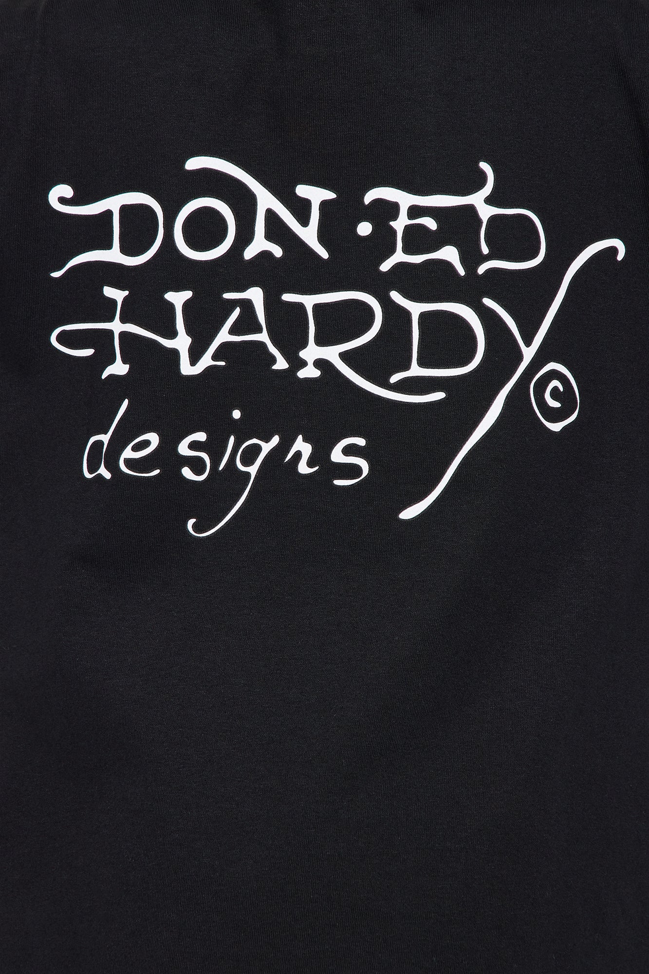 Mini Ed Hardy Fierce Tiger Front/Back Graphic T-Shirt - Black