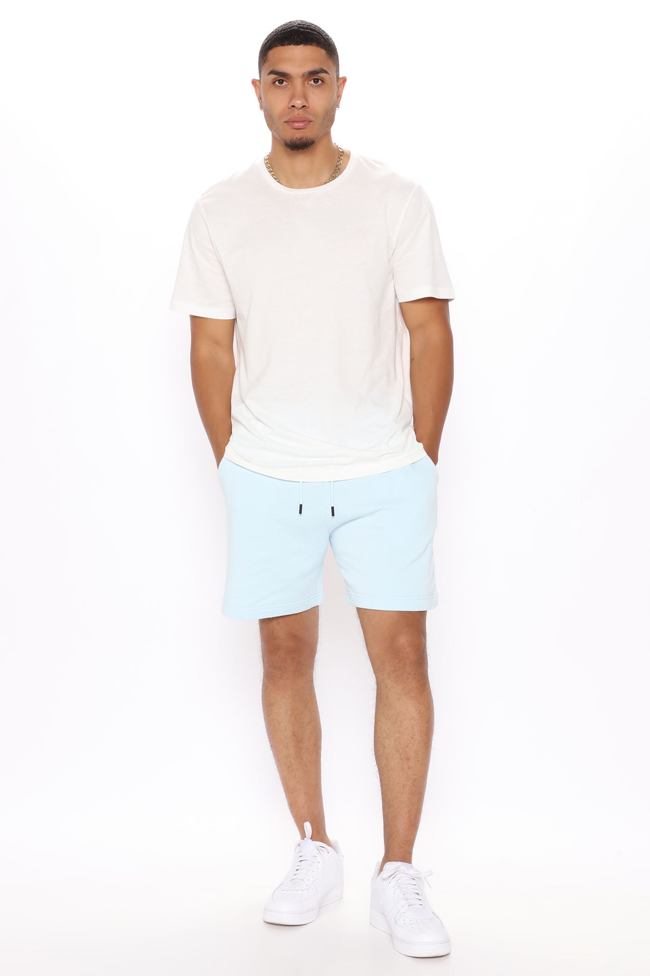 Tyson Sweatshort - Light Blue