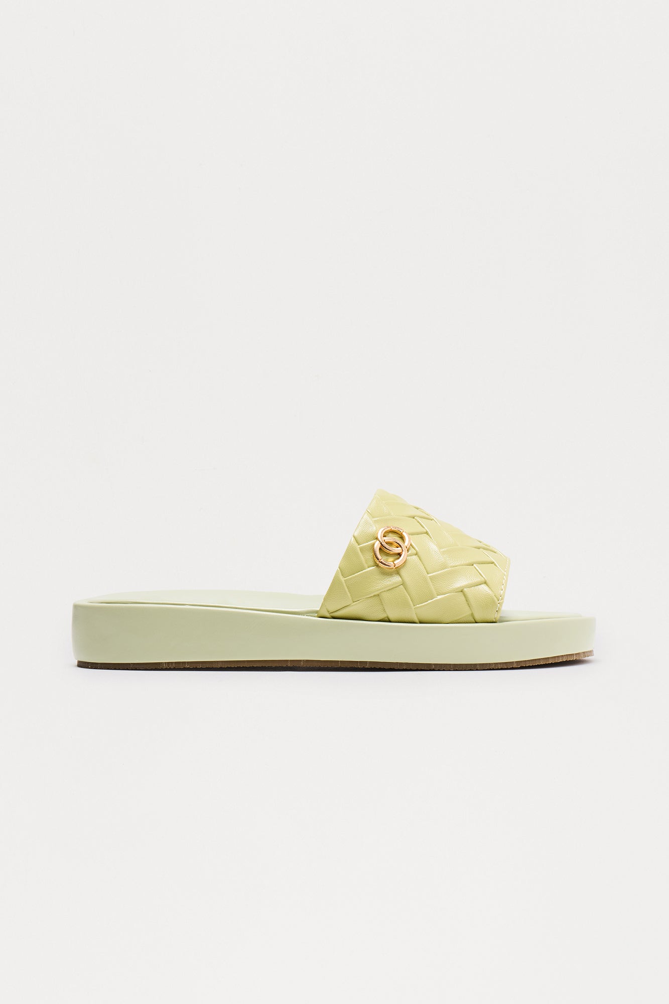 Sage Woven Slip On Sandals - Sage