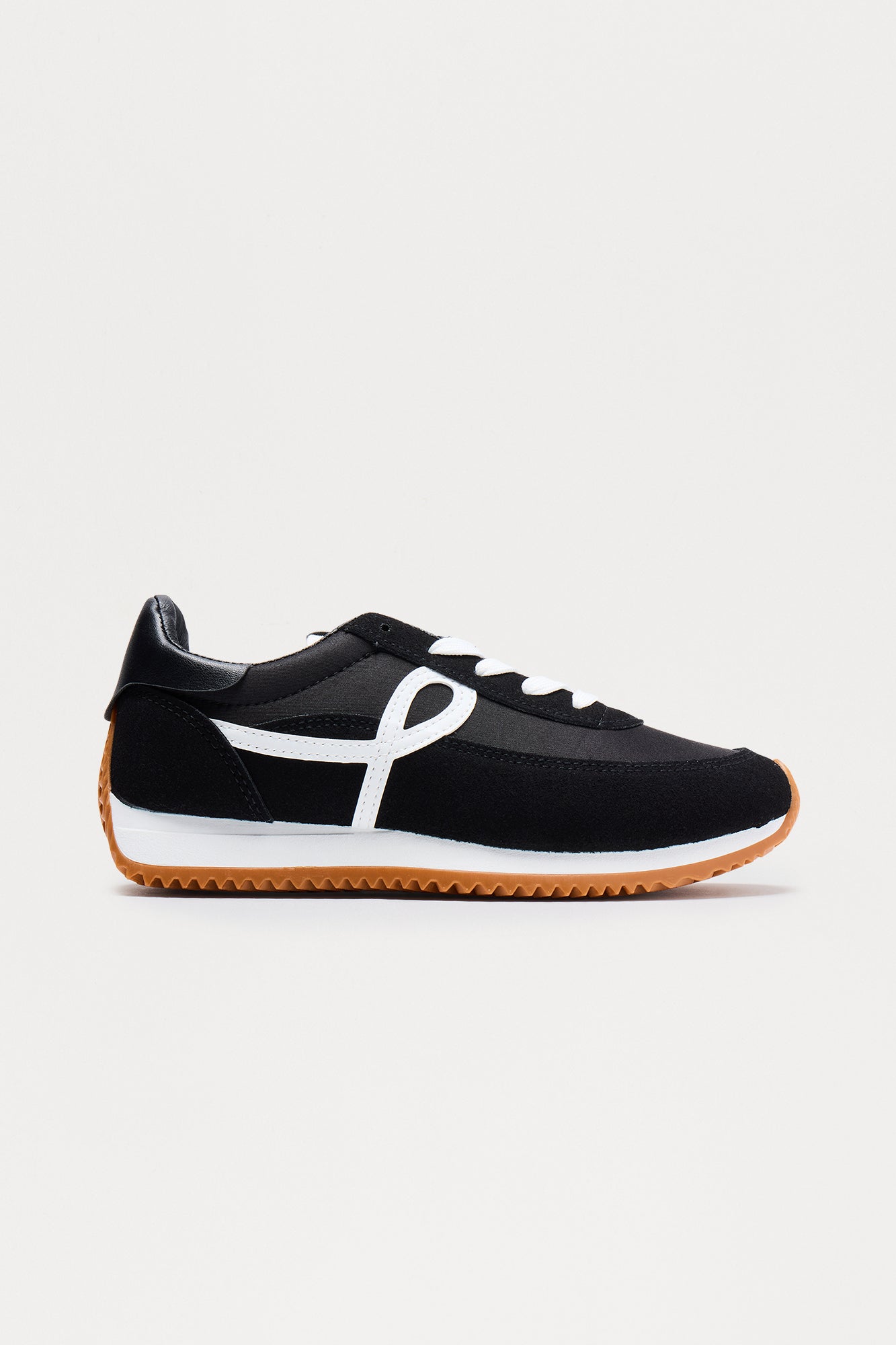 Conway Faux Suede Platform Sneakers - Black