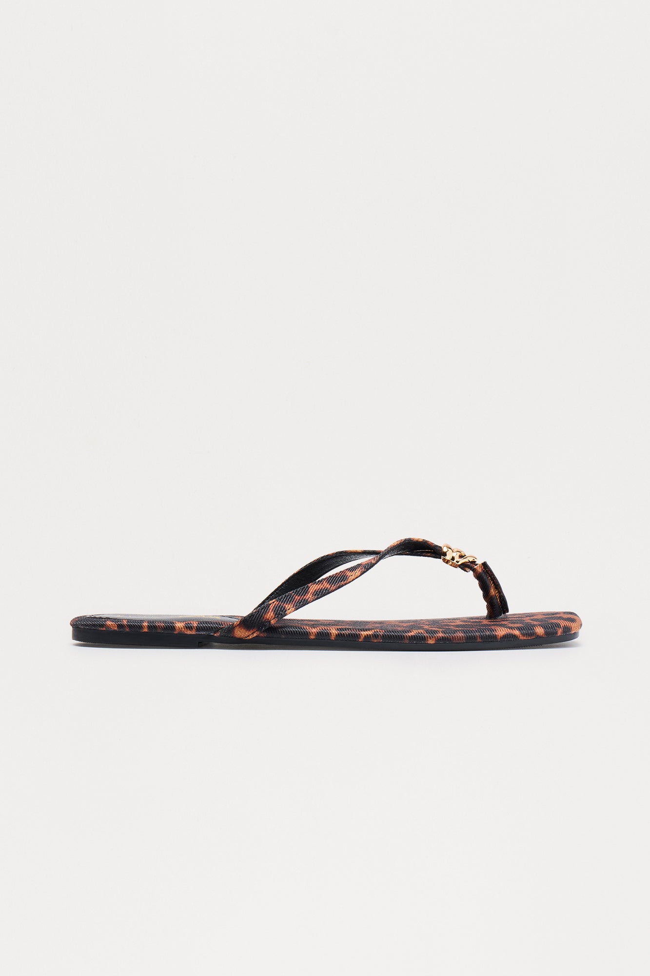 Izzy Square Toe Flip Flops - Leopard
