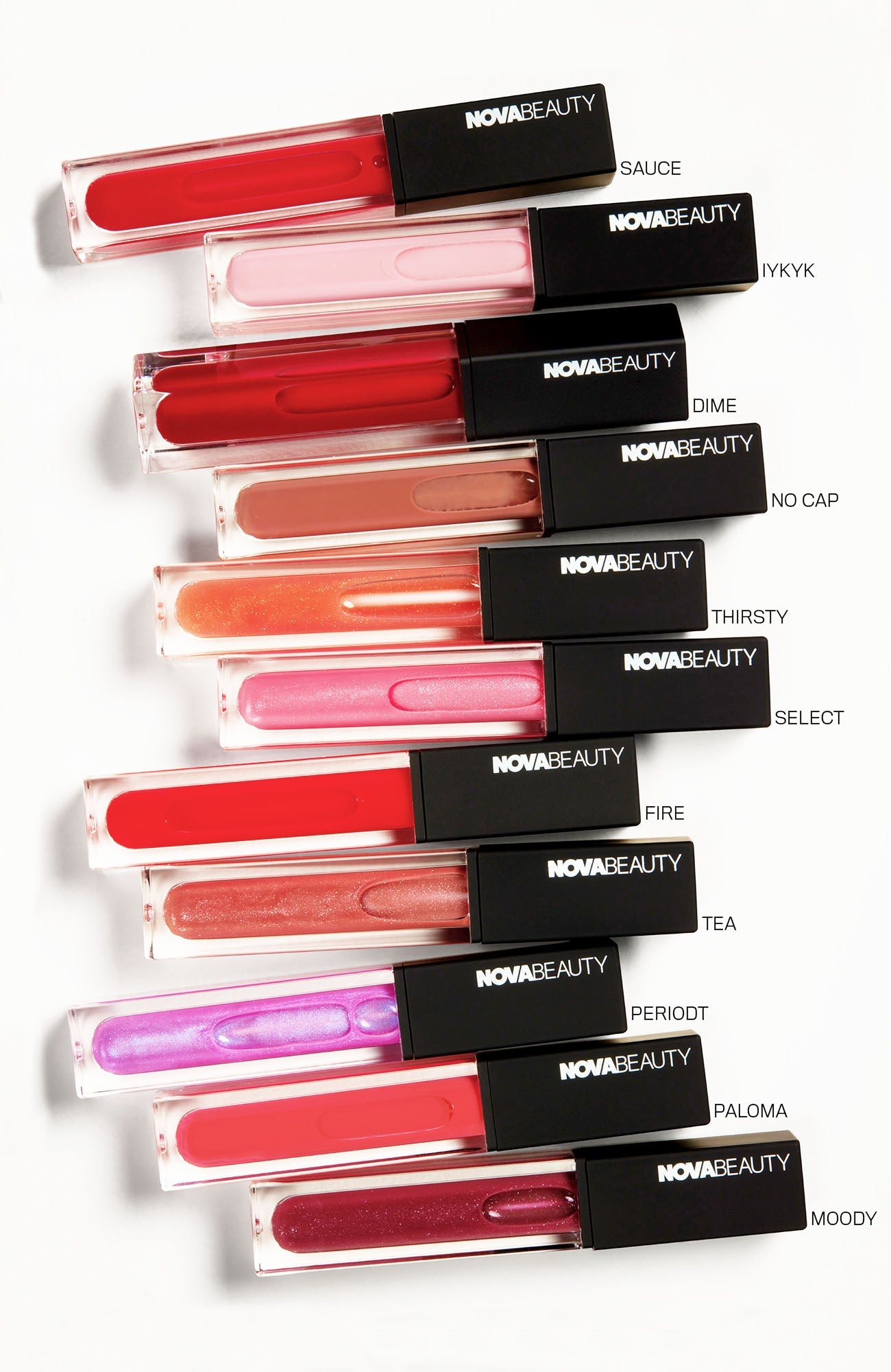 NOVABEAUTY Moisturizing Rich Glow Lip Gloss - Fire