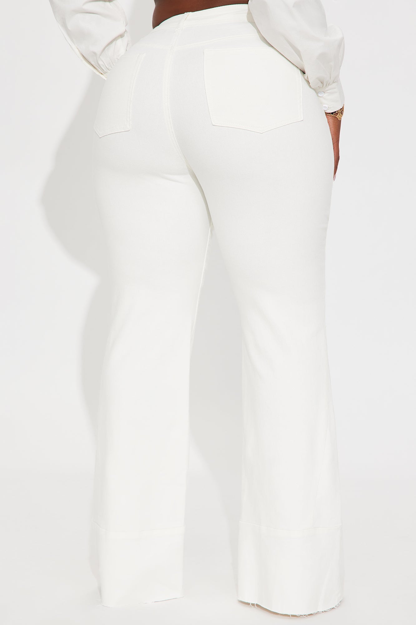 Feel The Heat Flare Jeans - Cream