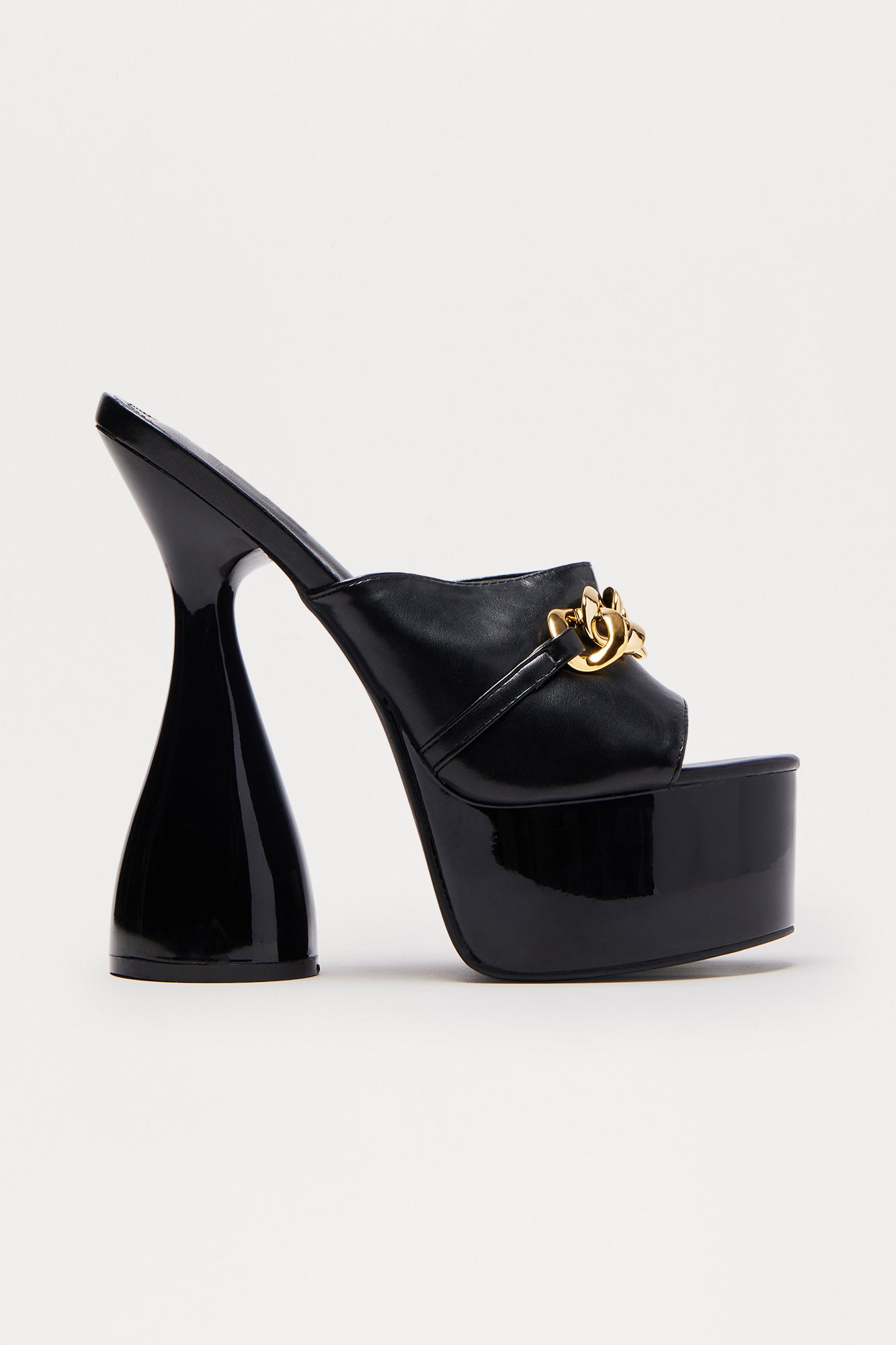 Pearson Chain Ultra Platform Heels - Black