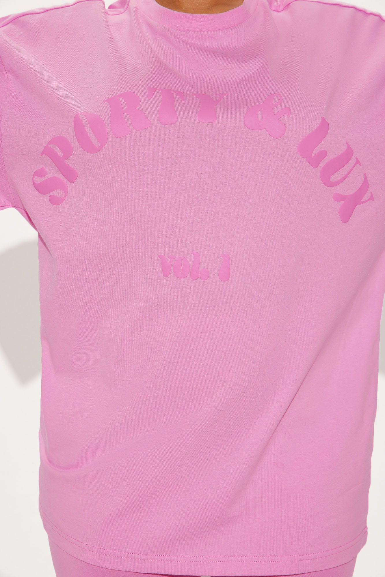 Sporty & Lux Biker Short Set - Pink
