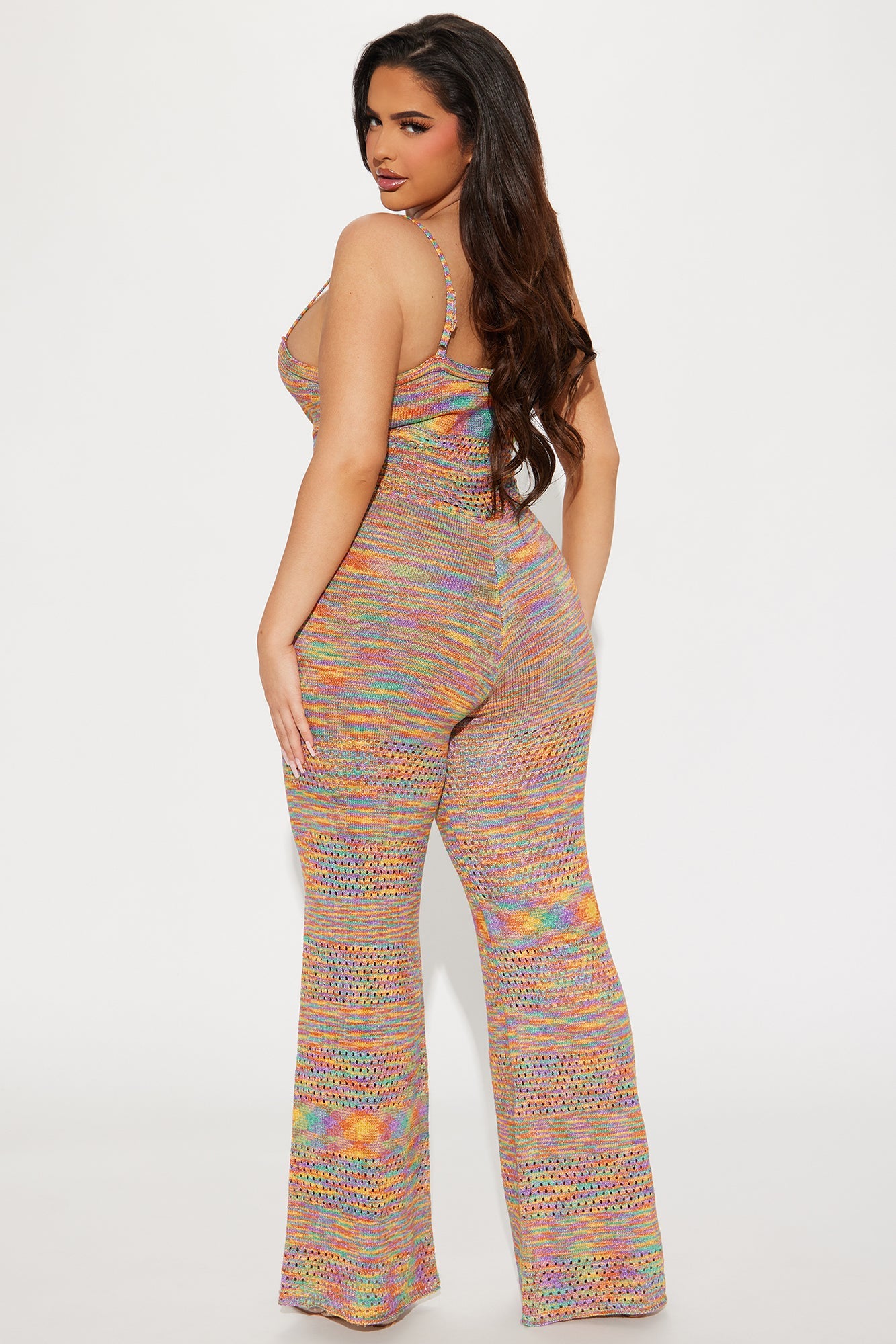Only Fun Crochet Jumpsuit - Multi Color