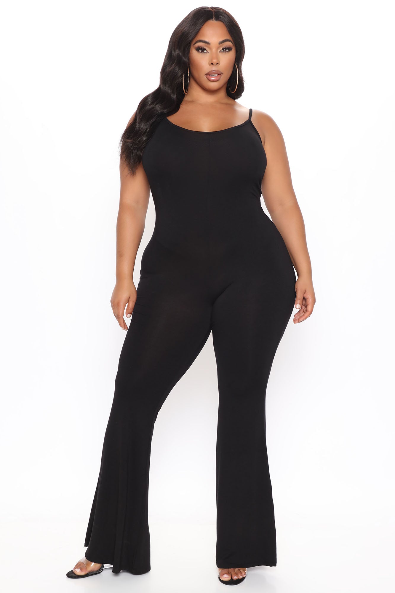 Nova Season Flare Leg Jumpsuit - Black