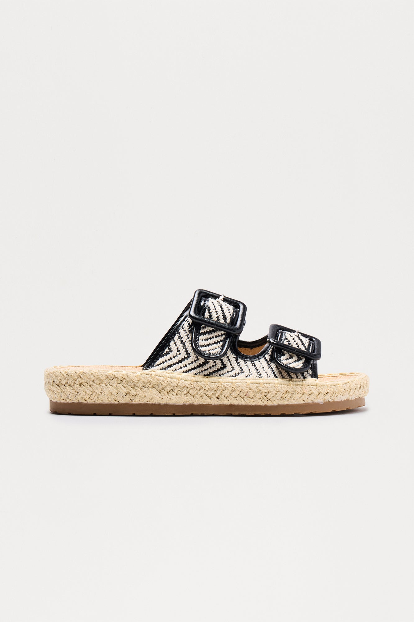 Santa Monica Buckle Sandals - Black
