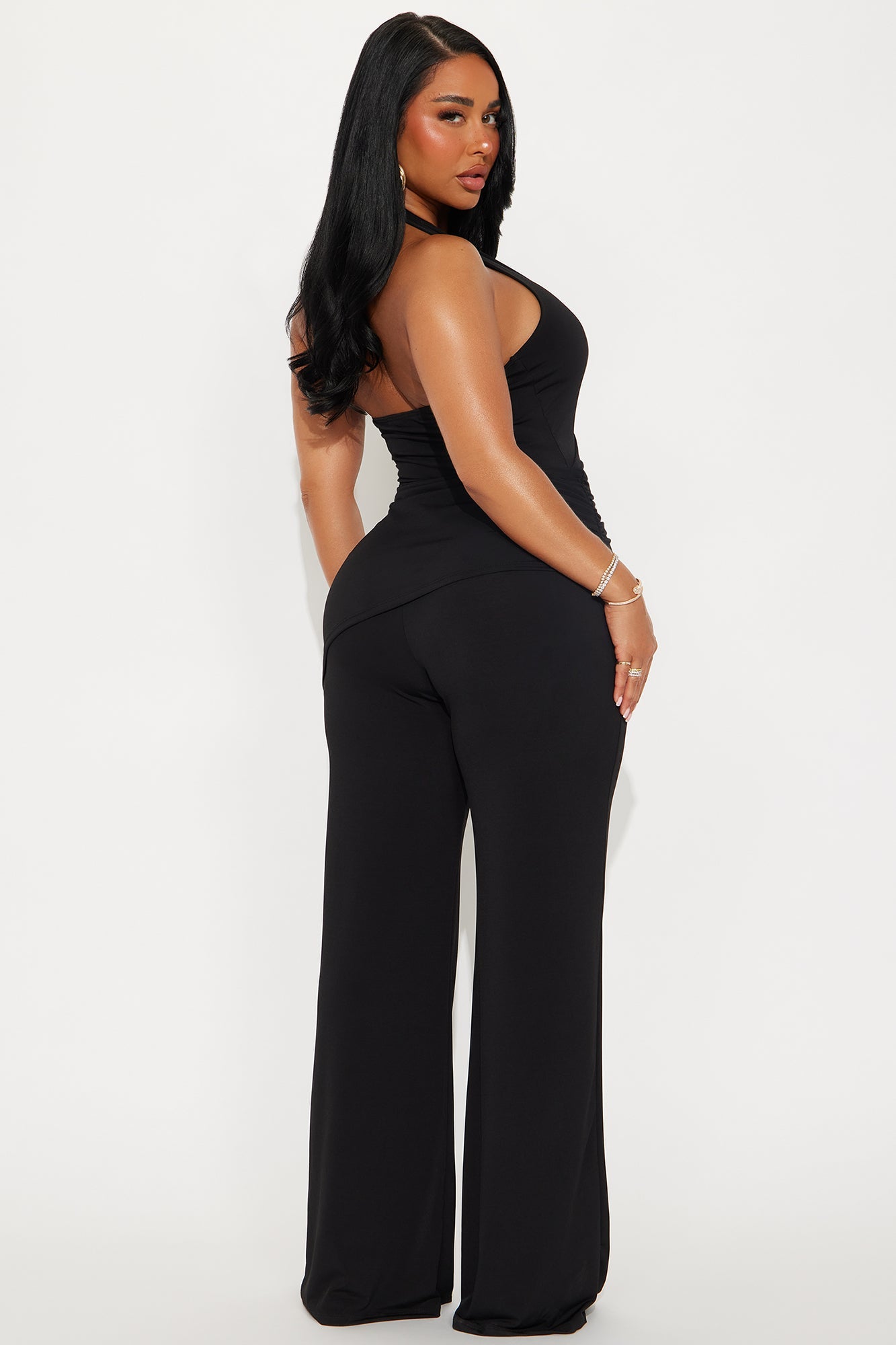 After Dark Fantasy Halter Jumpsuit - Black