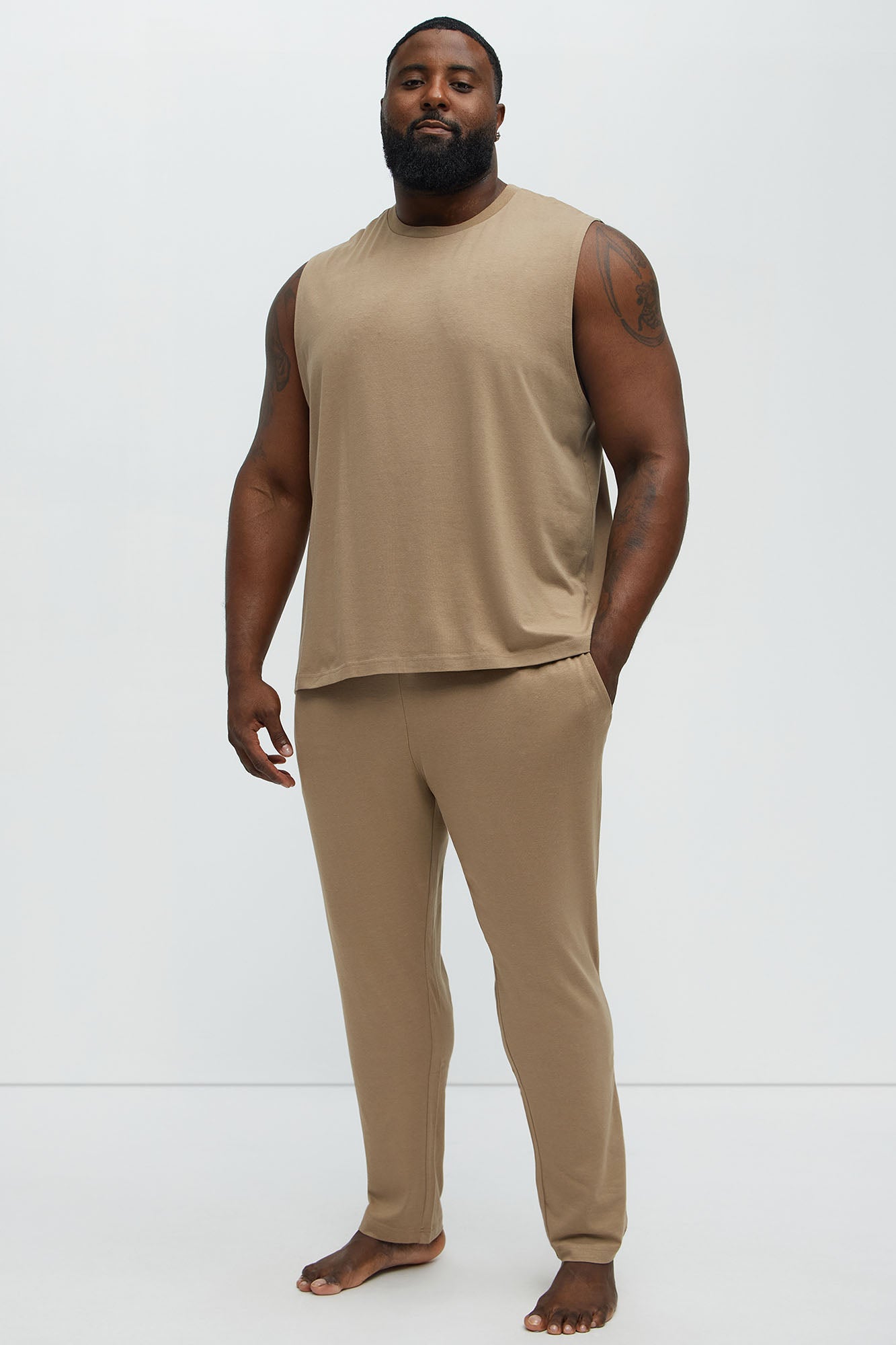 Essential Modal Lounge Pants - Taupe
