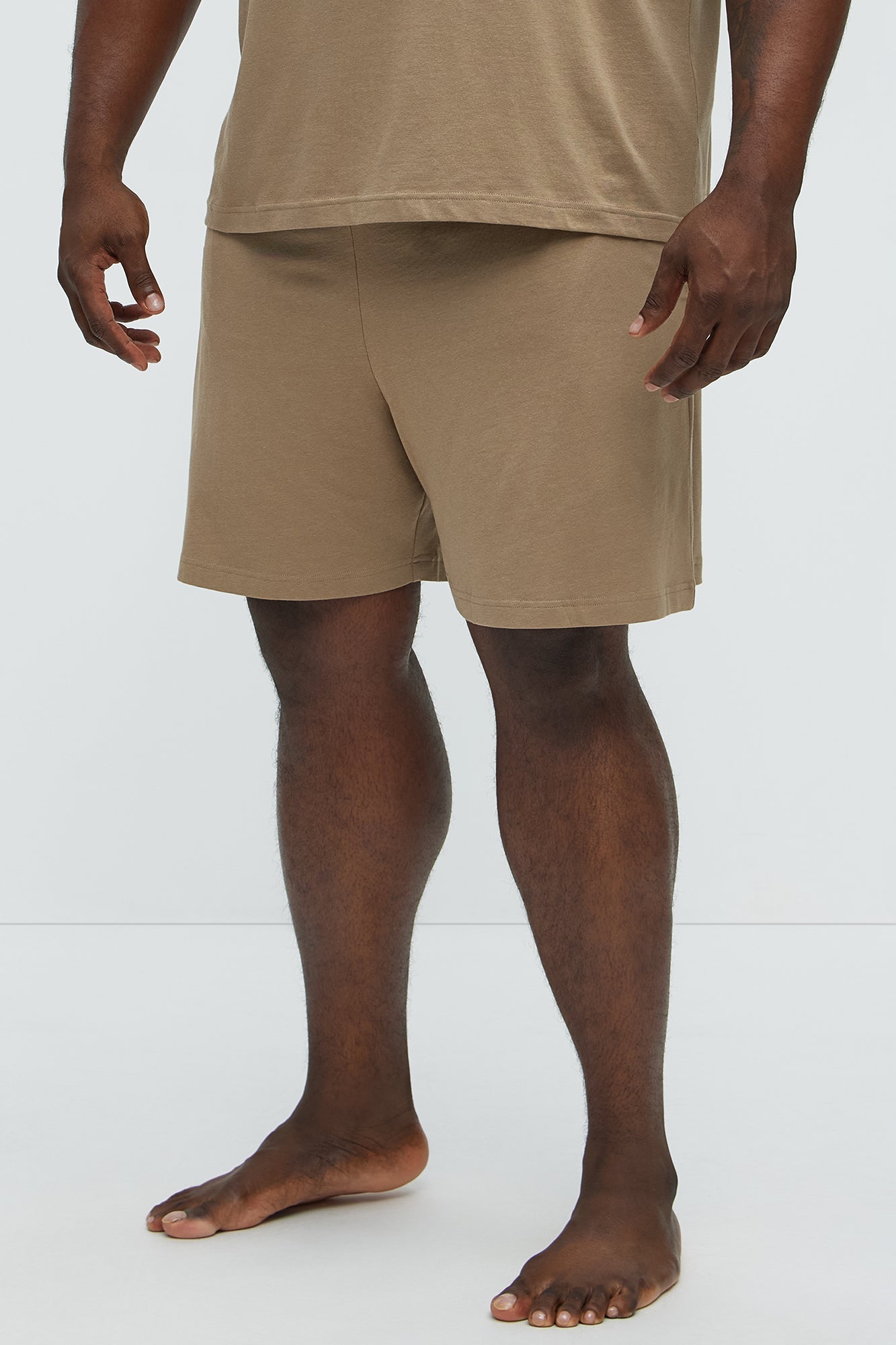 Essential Modal Lounge Shorts - Taupe