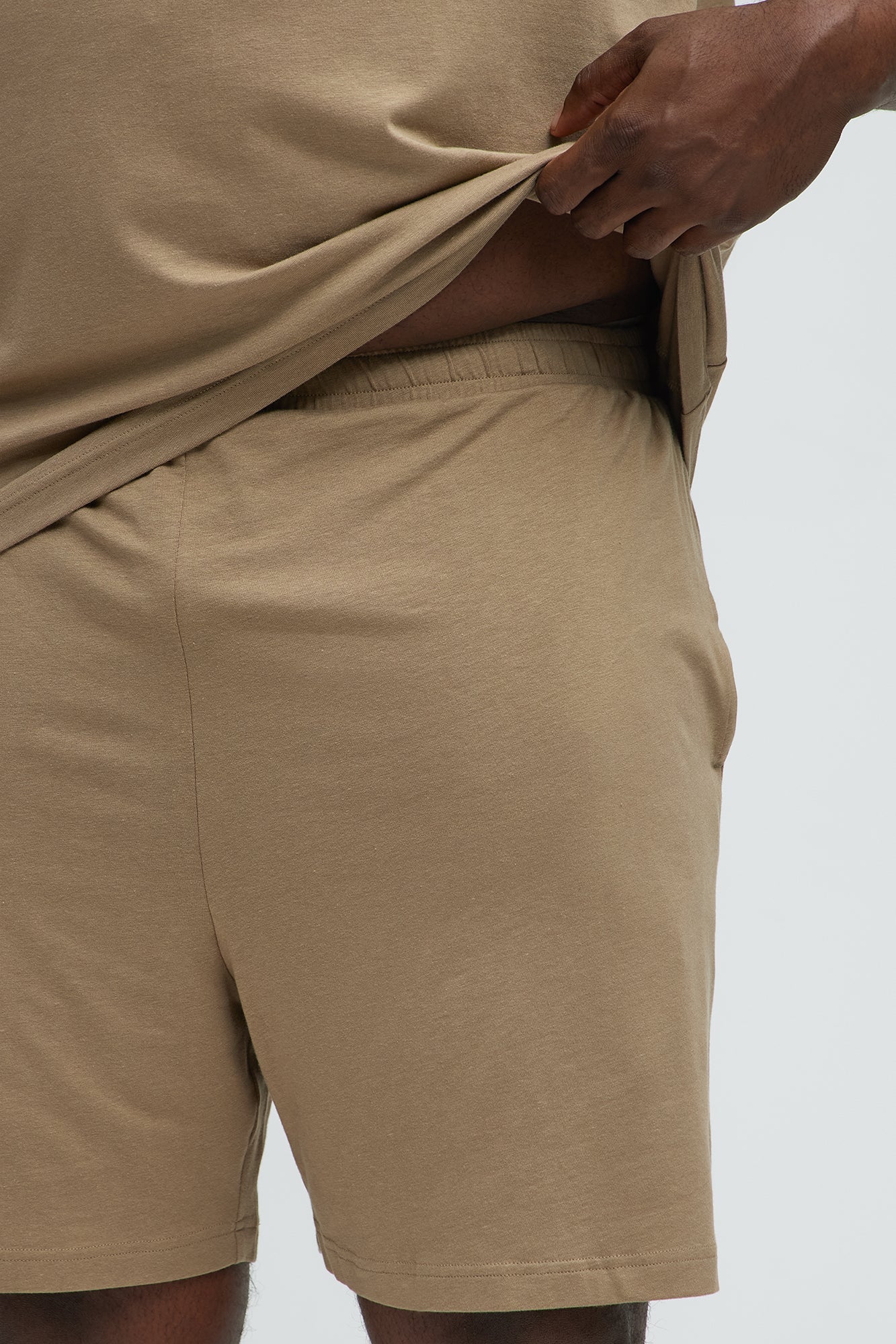Essential Modal Lounge Shorts - Taupe