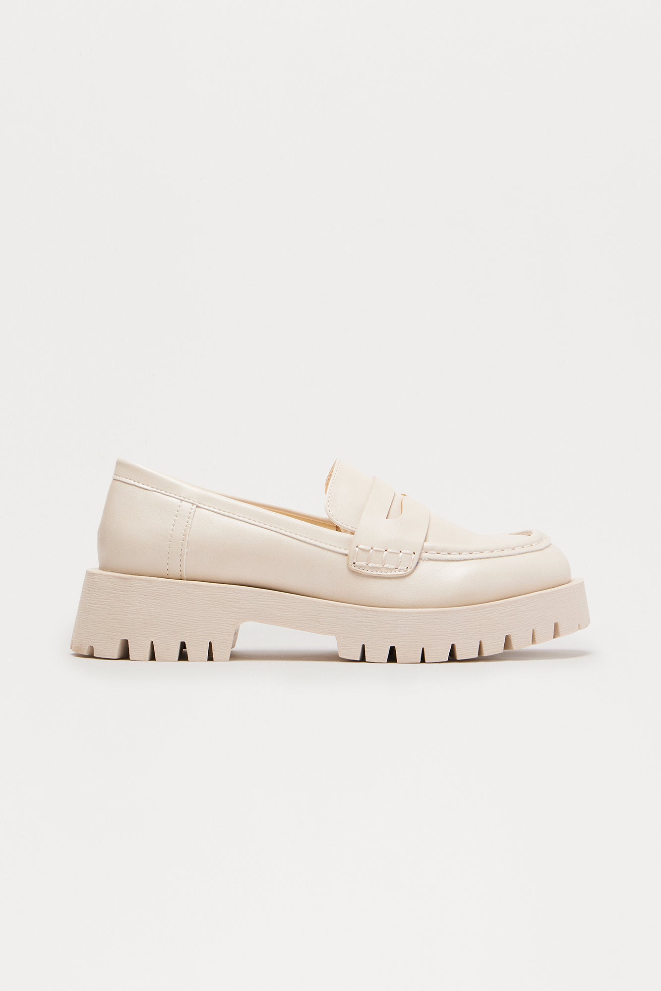 Maxine Slip On Loafers - Ivory