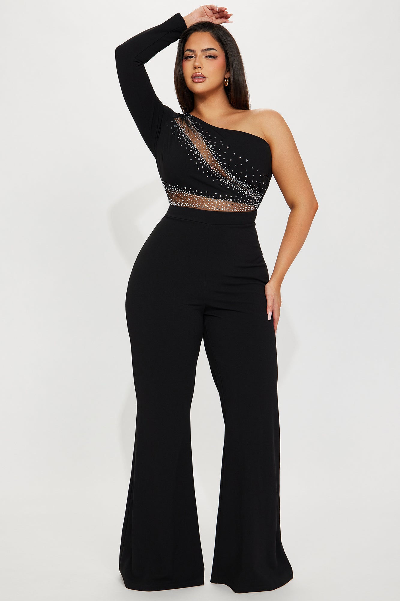 Star Sign Jumpsuit - Black