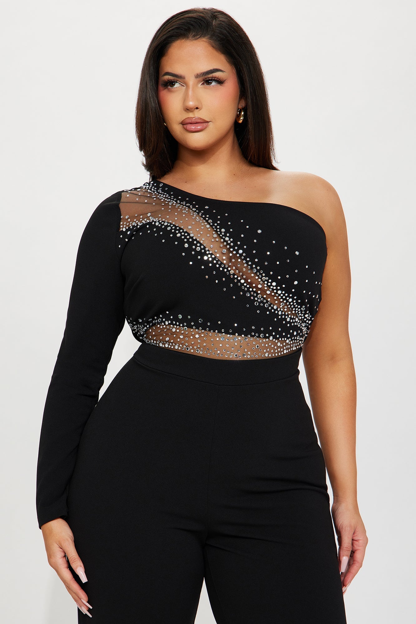 Star Sign Jumpsuit - Black