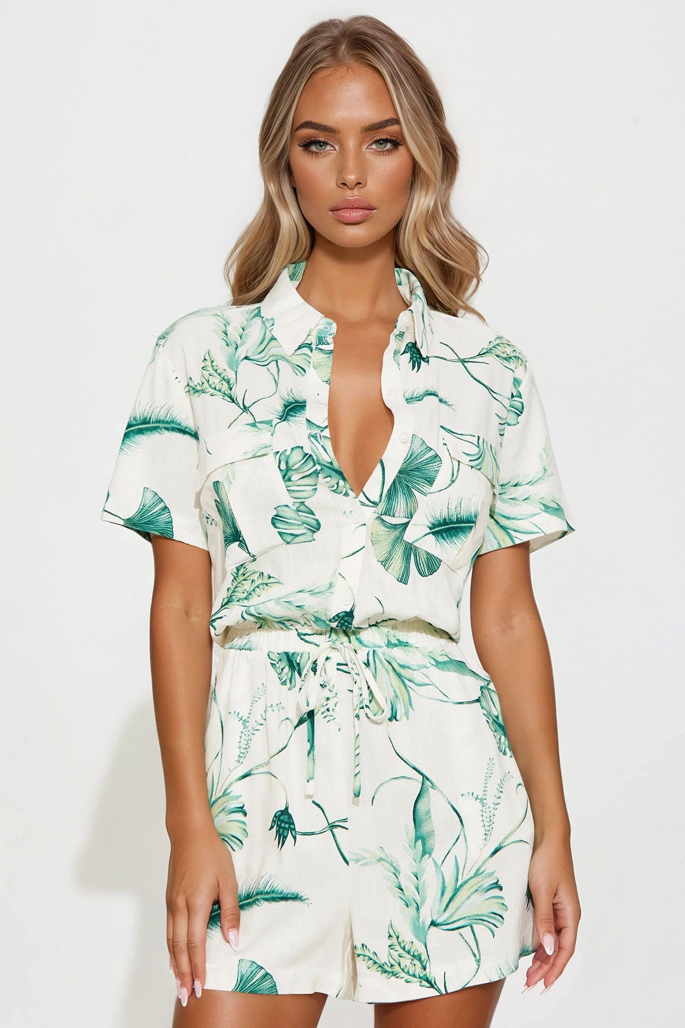 Levita Romper - Green/combo