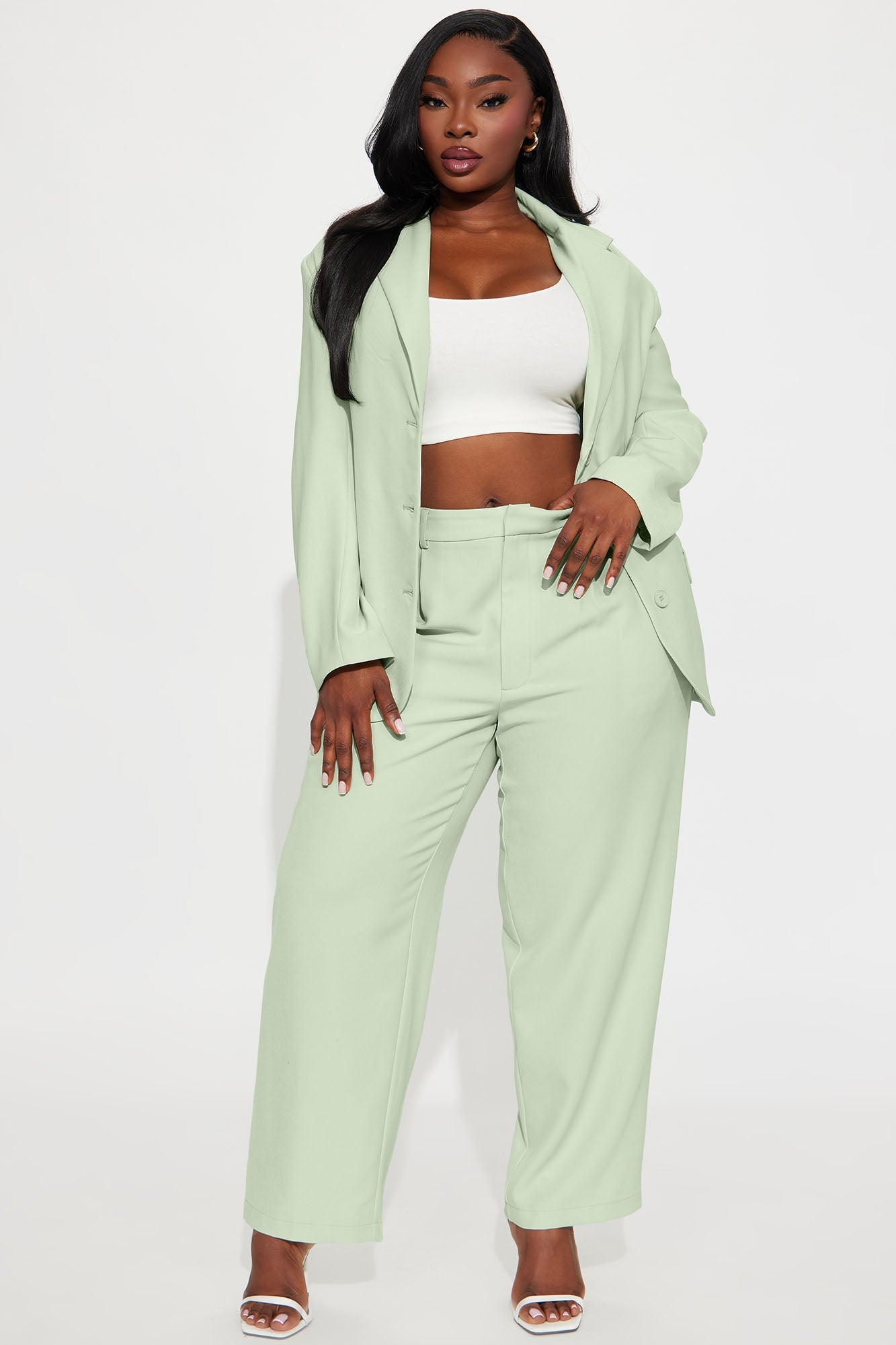 Said Something Trouser - Mint