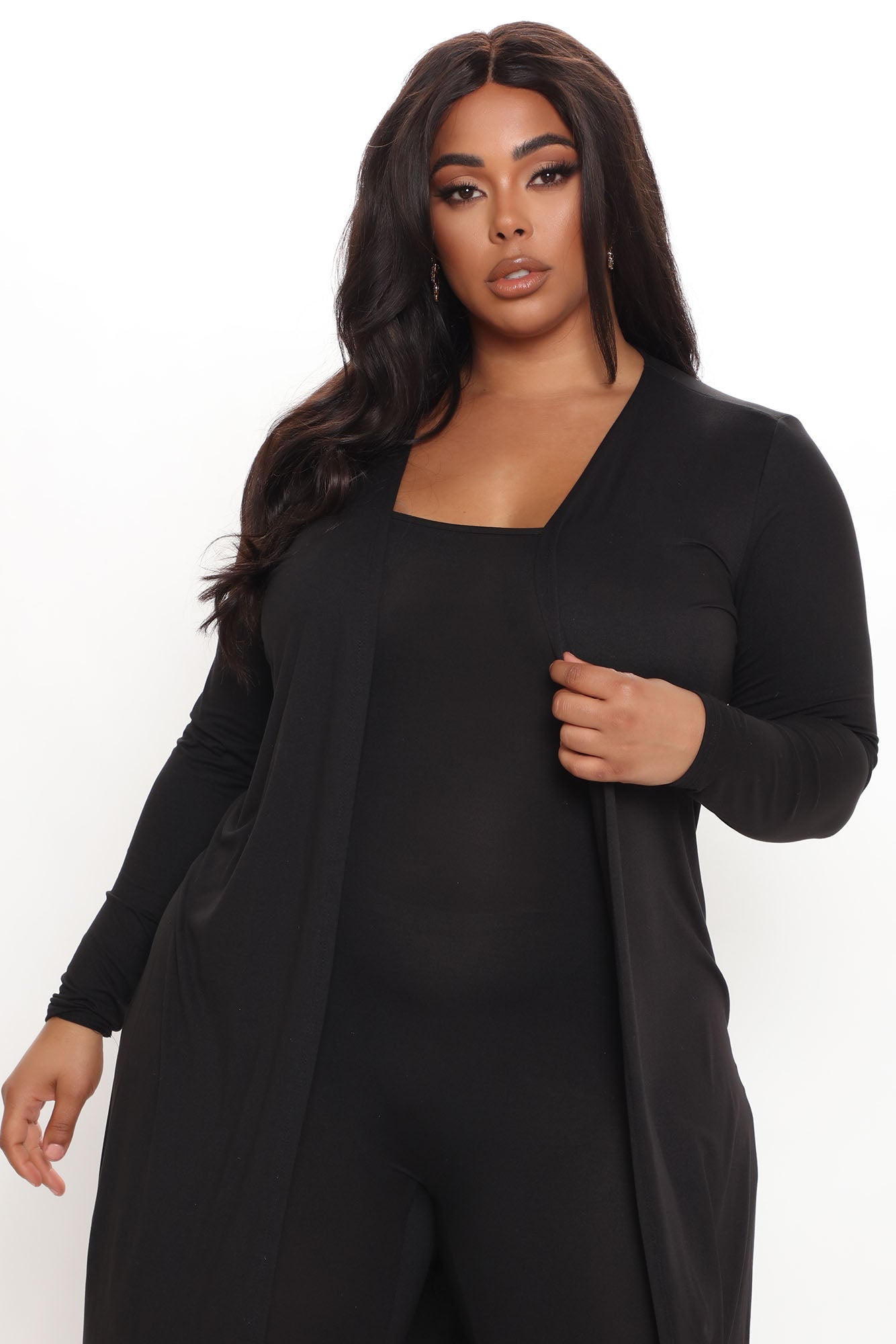 Nova Charmer Jumpsuit Set - Black