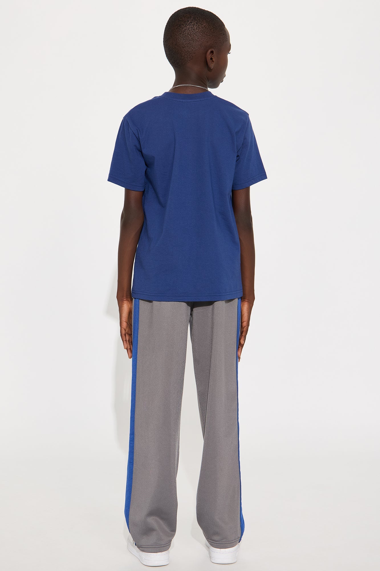 Mini Life Of A King T-Shirt And Pant Set - Navy/combo