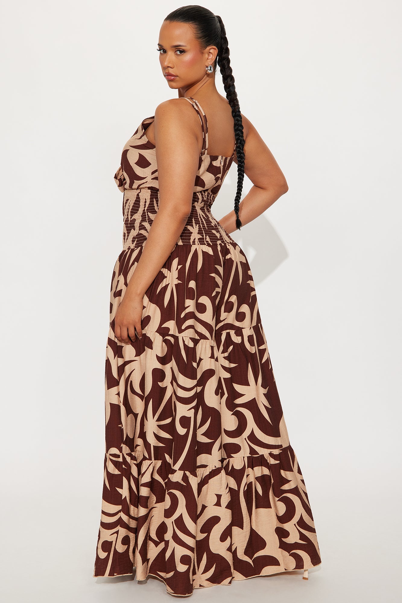 Kamiyah Vacation Printed Jumpsuit - Chocolate/Combo