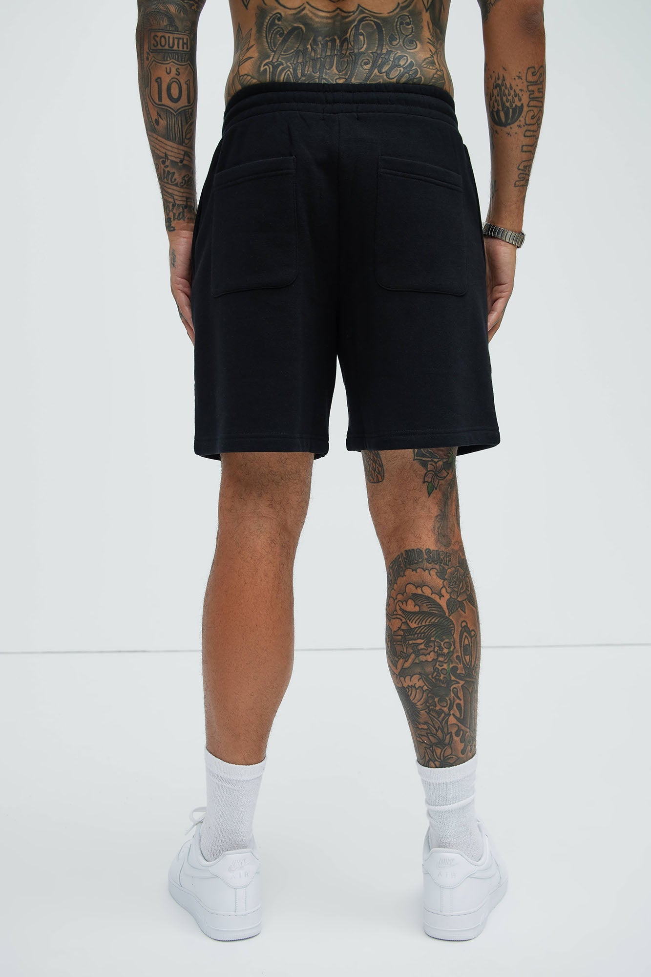 Tyson Lightning Relaxed Shorts - Black