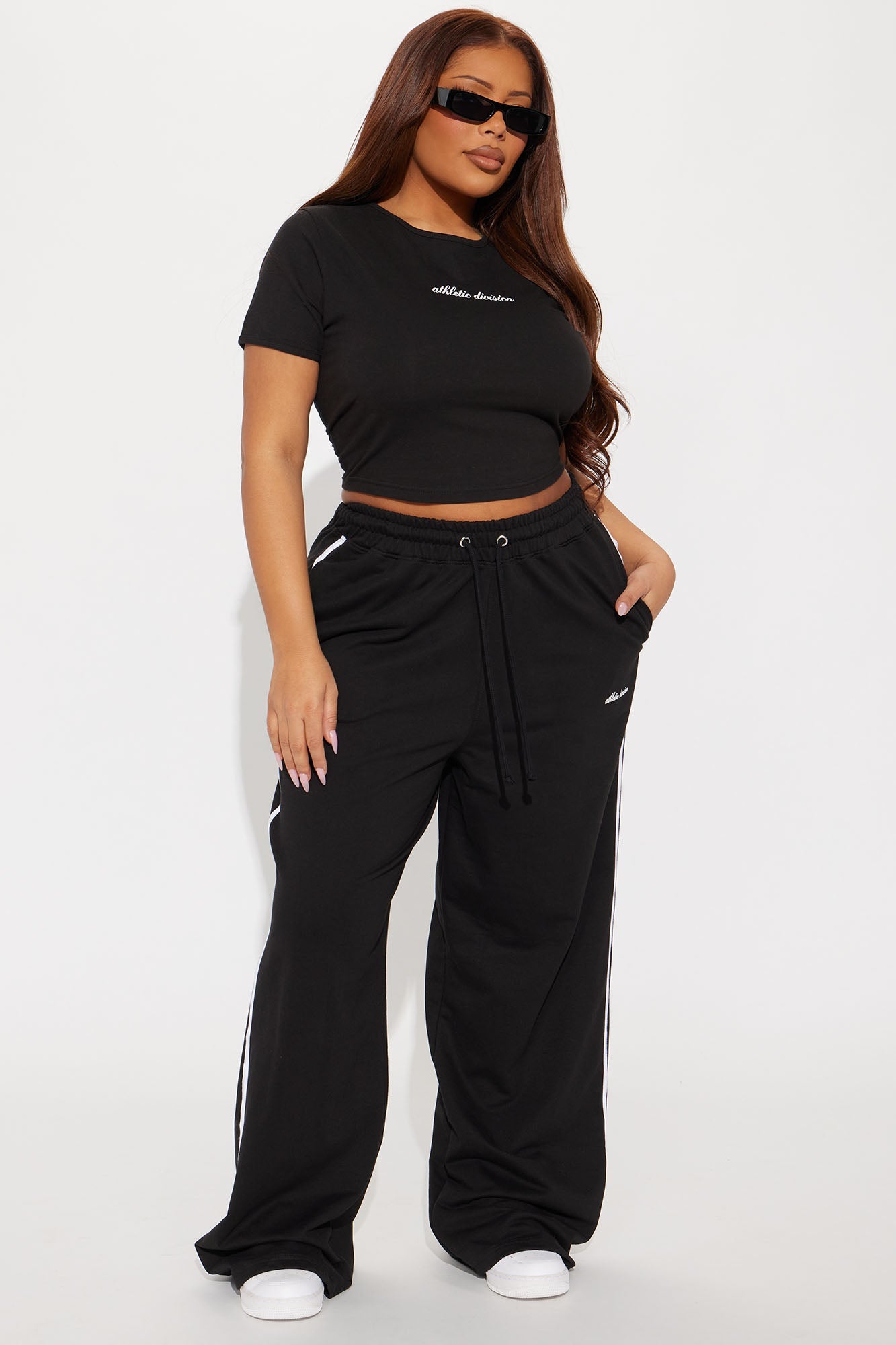 Athletic Division Pant Set - Black
