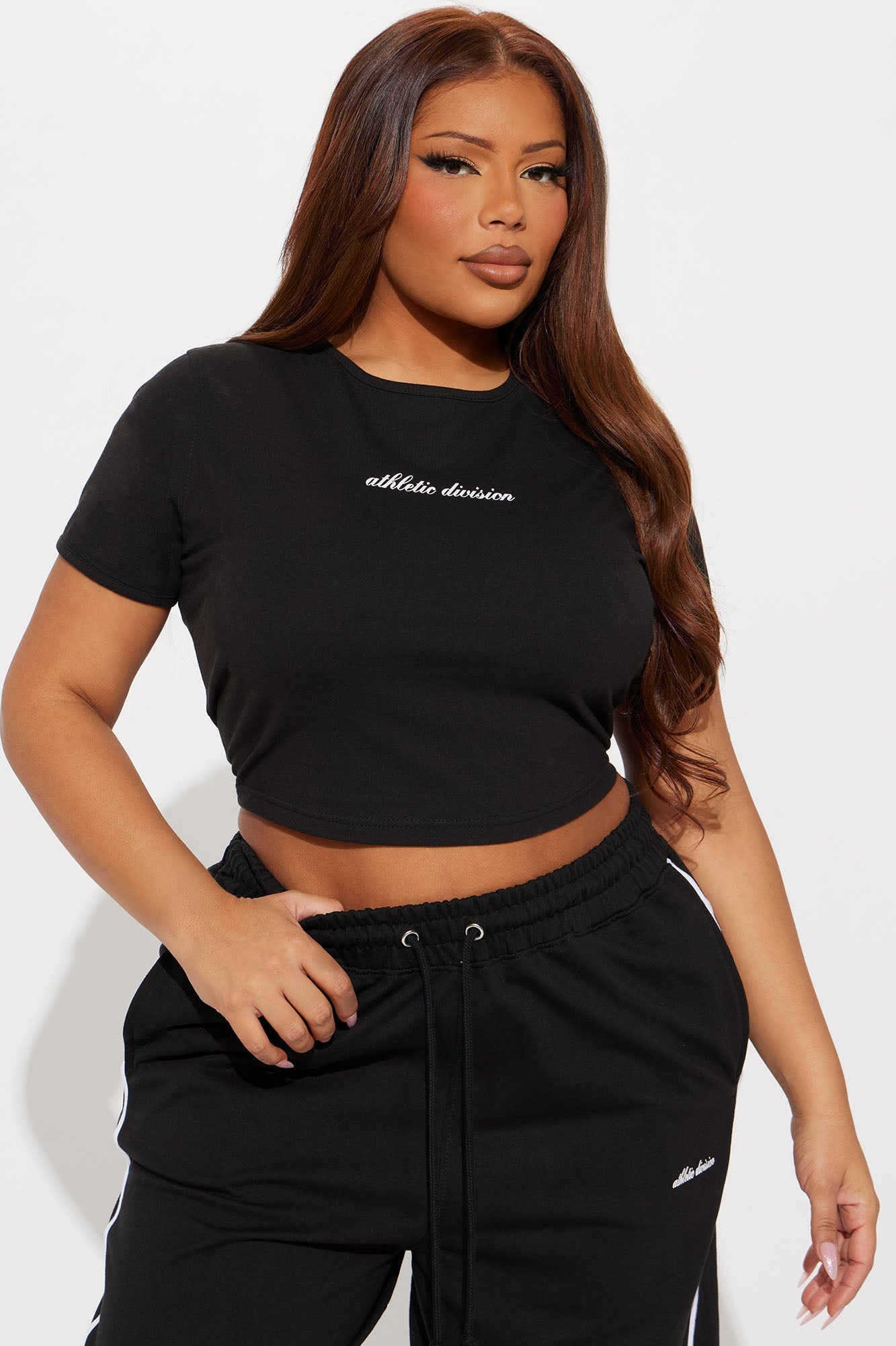 Athletic Division Pant Set - Black