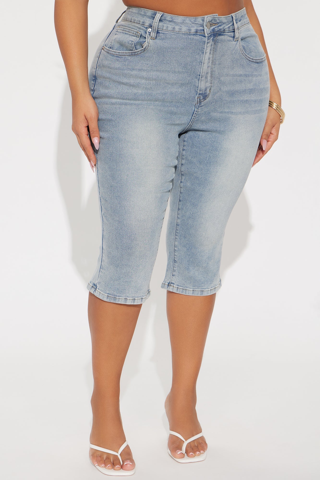 San Diego Skinny Capri Jeans - Light Wash