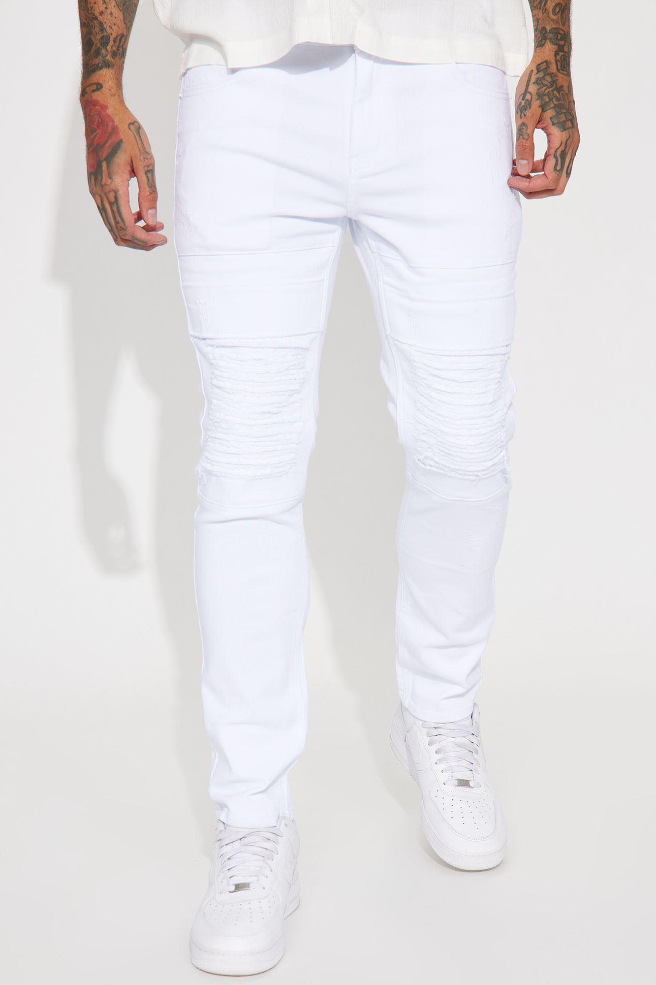 Reel It In Skinny Jean - White