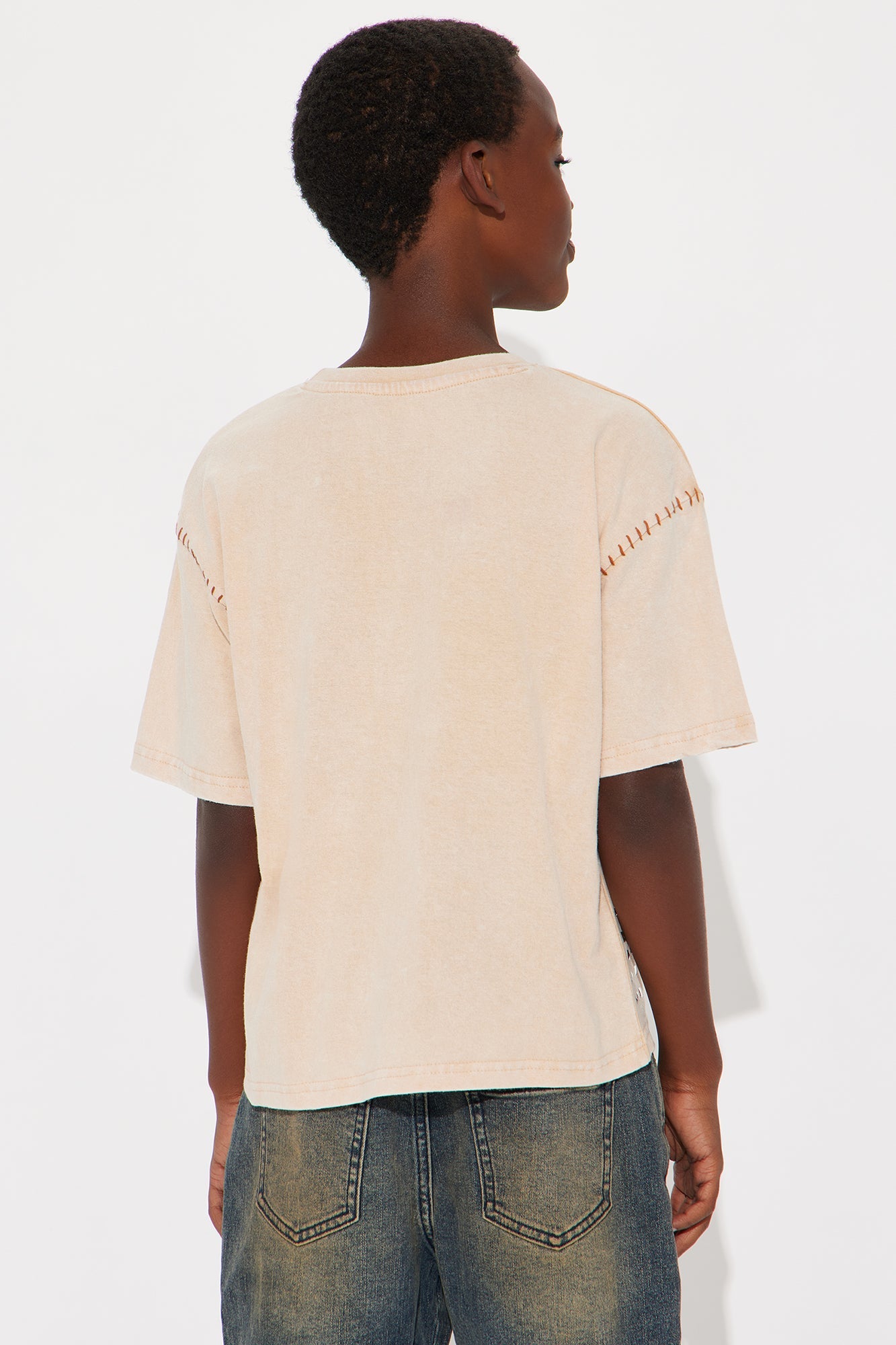 Mini Fresh Studded T-Shirt - Khaki