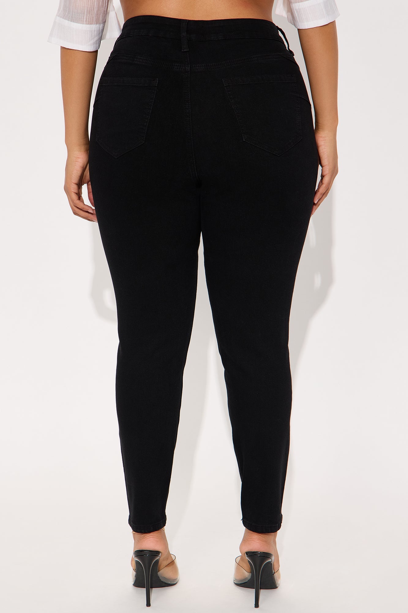 Vibe Check Curvy Stretch Skinny Jeans - Black