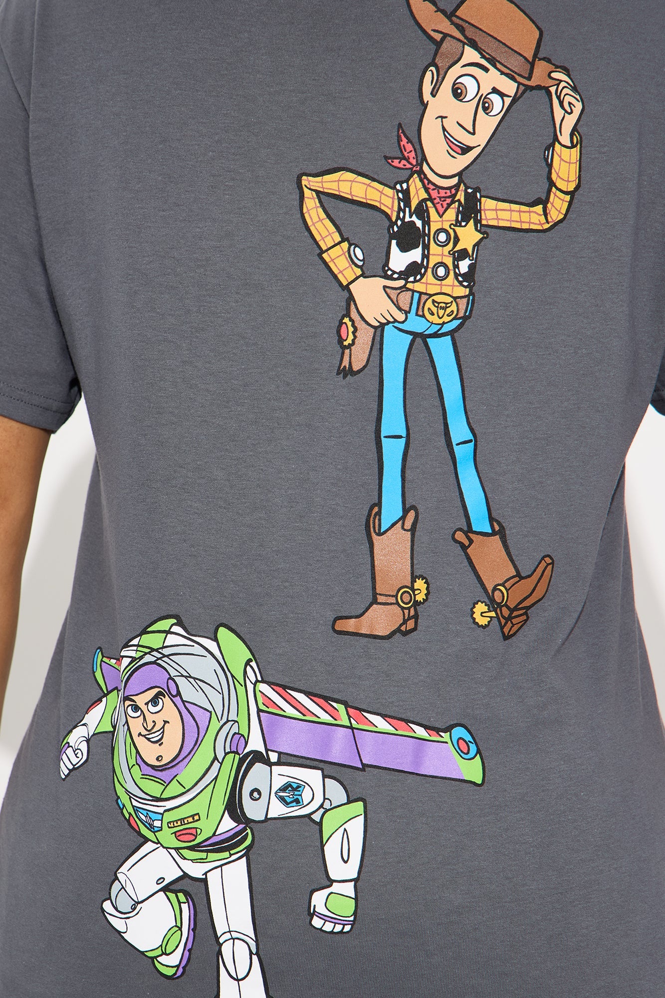 Toy Story Multi Hit Oversized Tee - Dark Grey