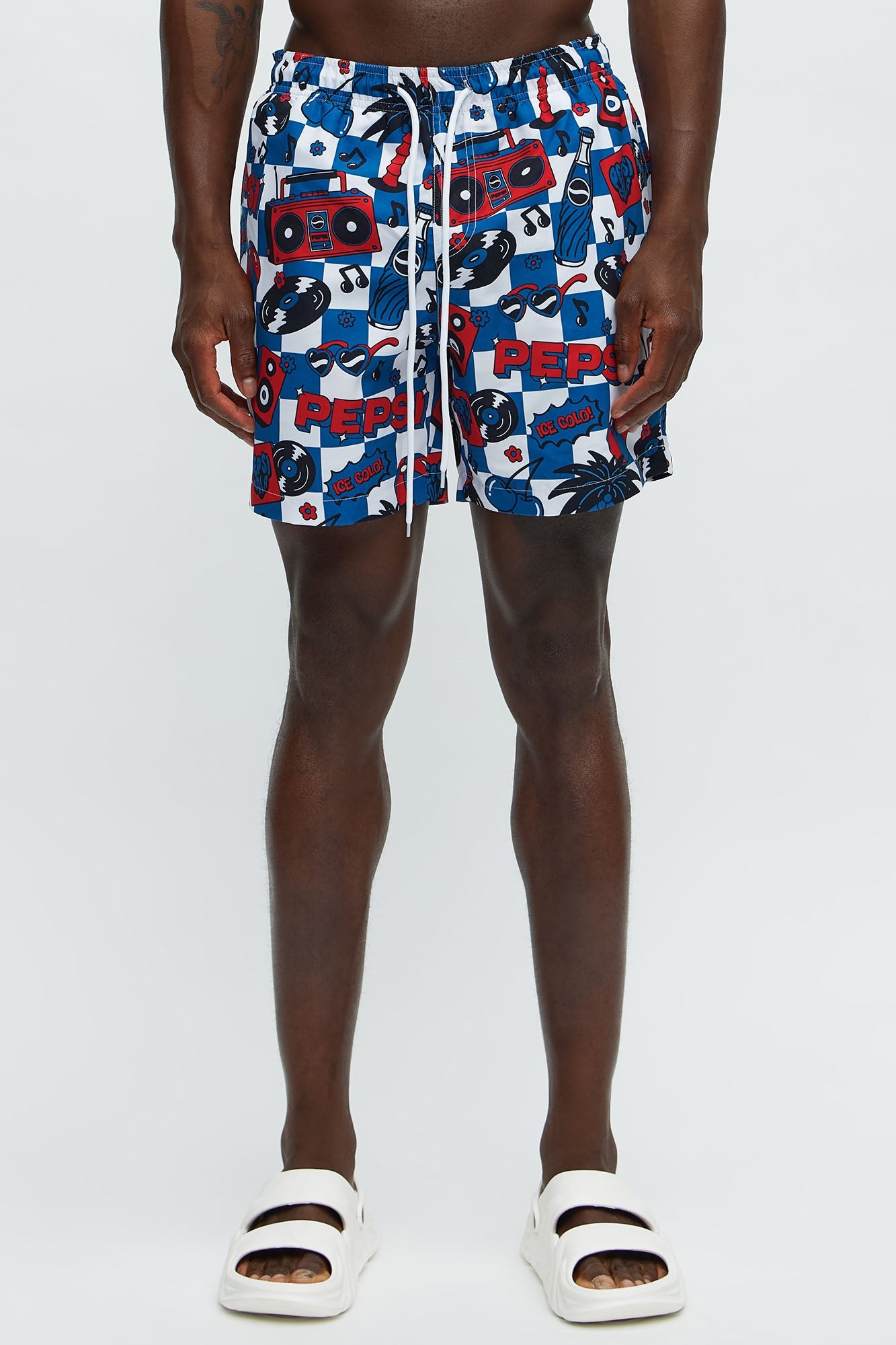 Pepsi Splash Swim Classic Trunk - White/combo