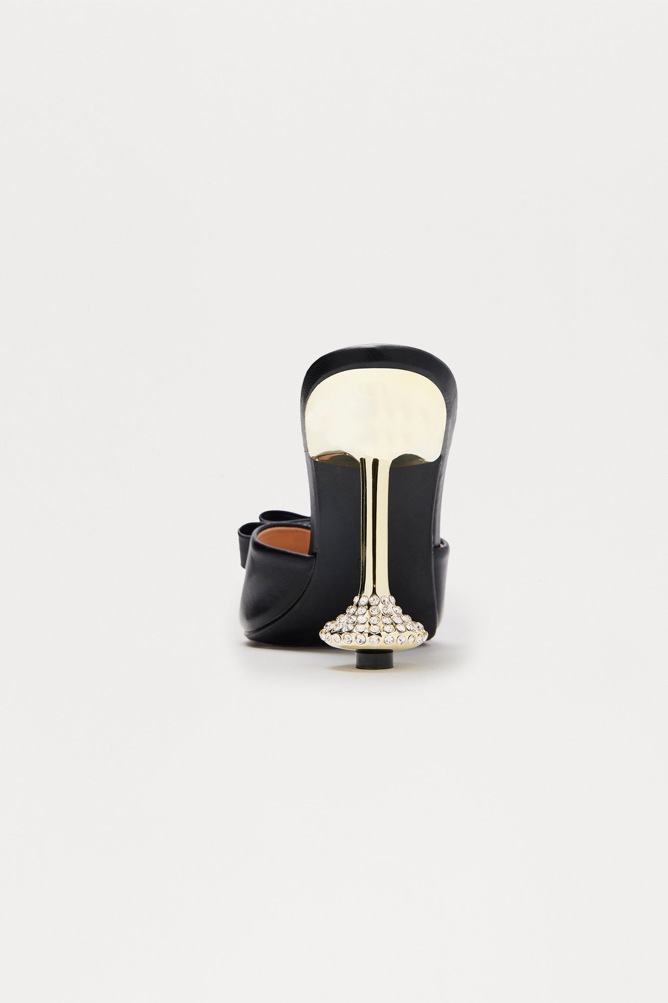Everlane Bow Rhinestone Heels - Black
