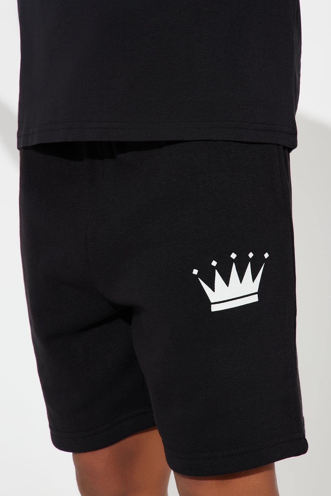 Family Goals Mini Prince Short Set - Black